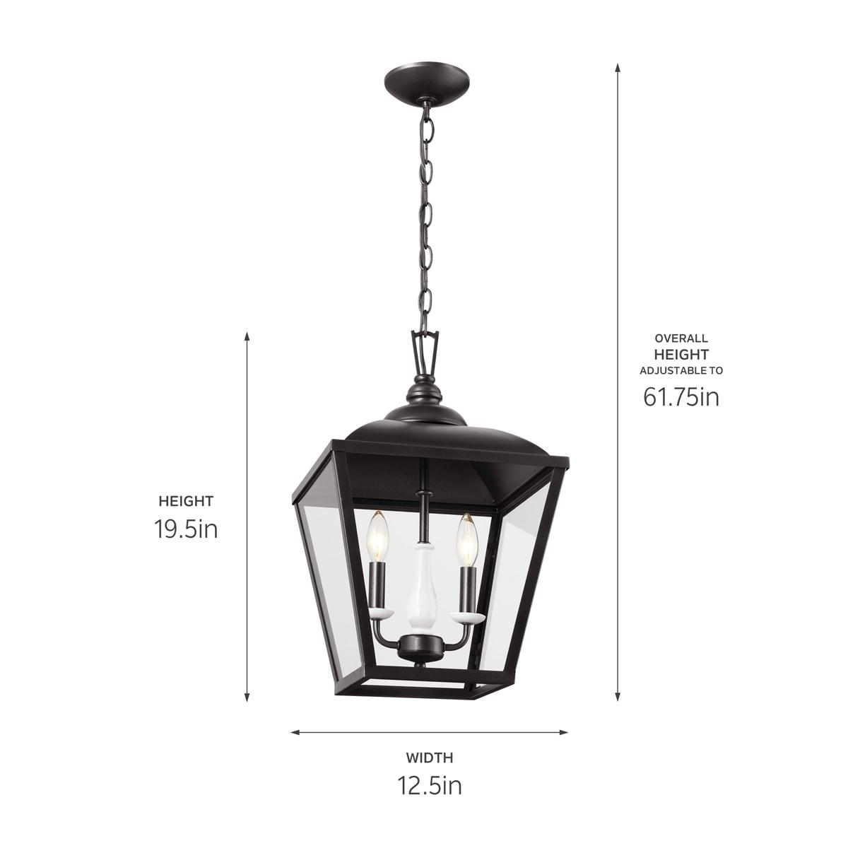 Kichler Lighting Dame 3 - Light Pendant in  Anvil Iron