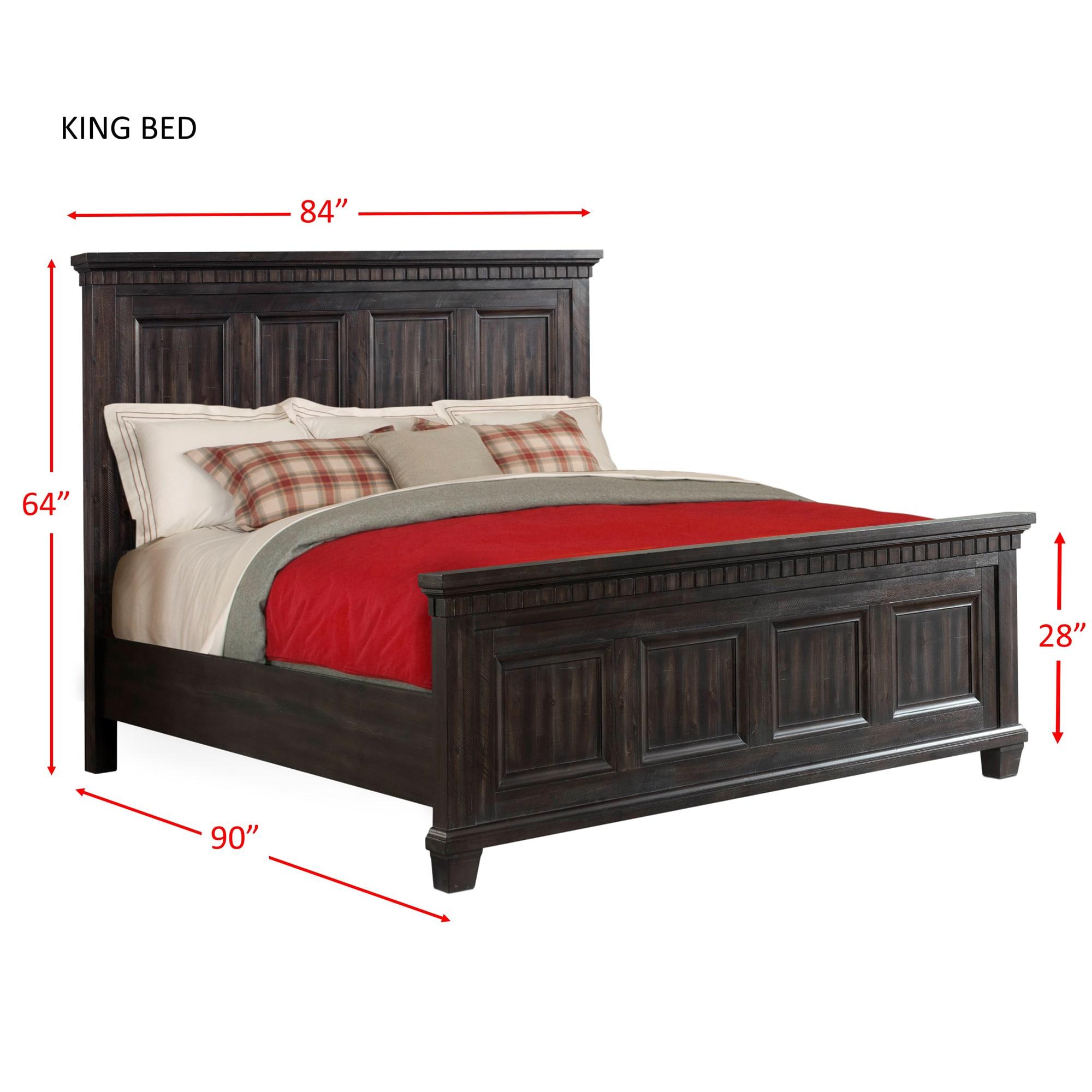 Picket House Furnishings Steele King Panel Bed in Smokey Gray Oak