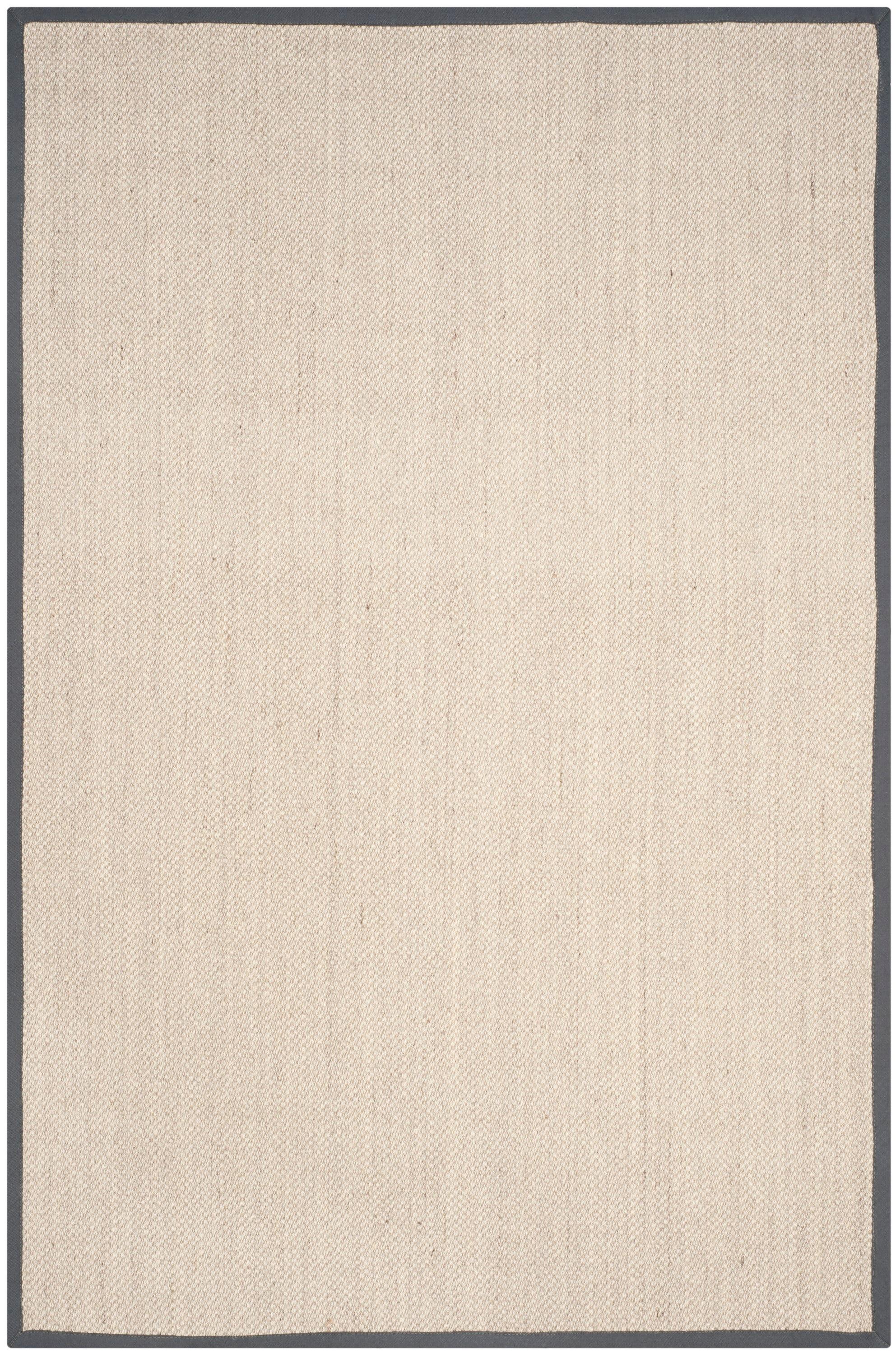 Natural Fiber NF143 Power Loomed Indoor Area Rug - Marble/Dark Grey - 9'x12' - Safavieh