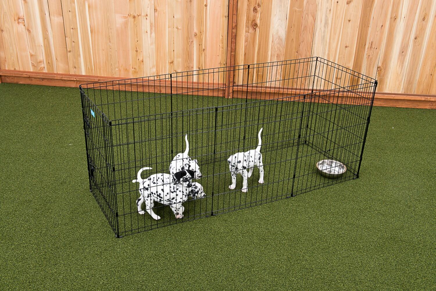 Foldable Metal Exercise Pet Play Pen for Dogs, Chickens, Rabbits and more