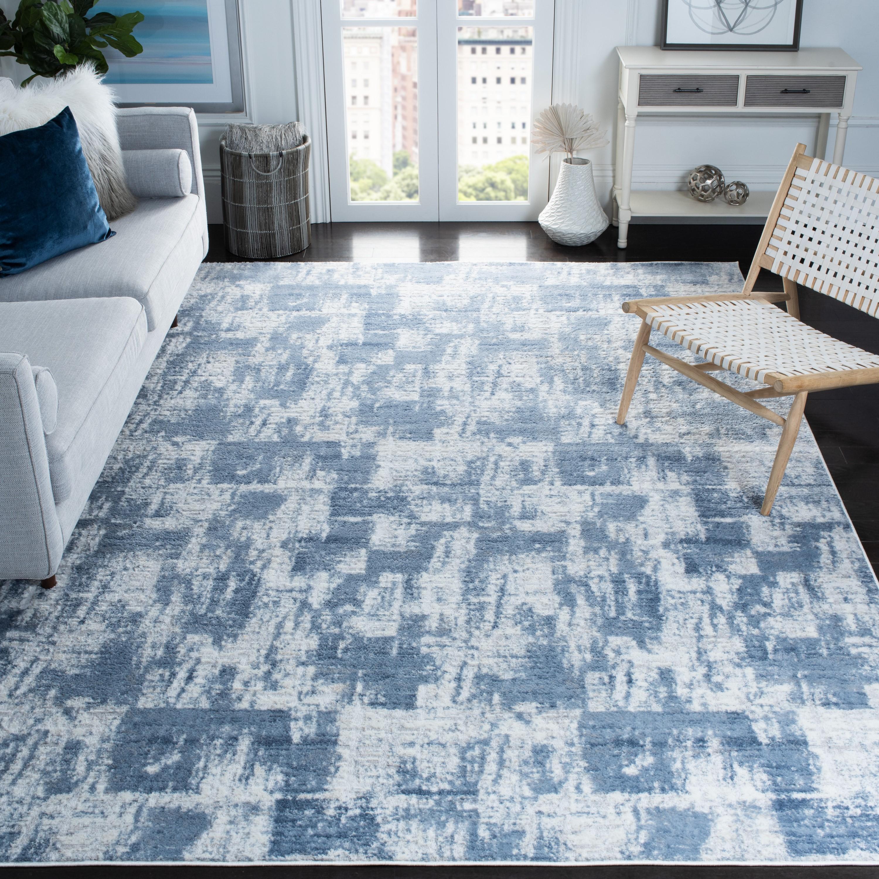 Amelia ALA786 Power Loomed Area Rug - Ivory/Blue - 8'9"x11'9" - Safavieh.