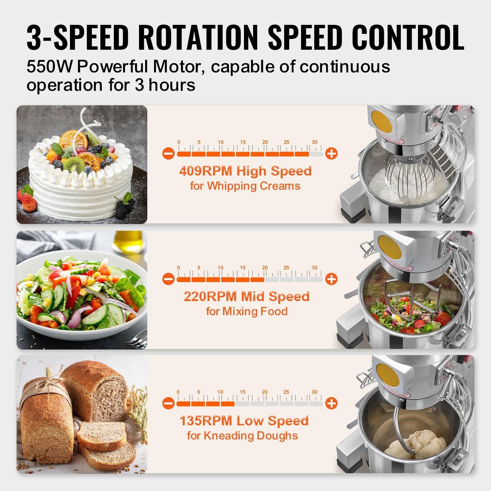 VEVOR 10 Quarts Stand Mixer Beater Mixer Accessory