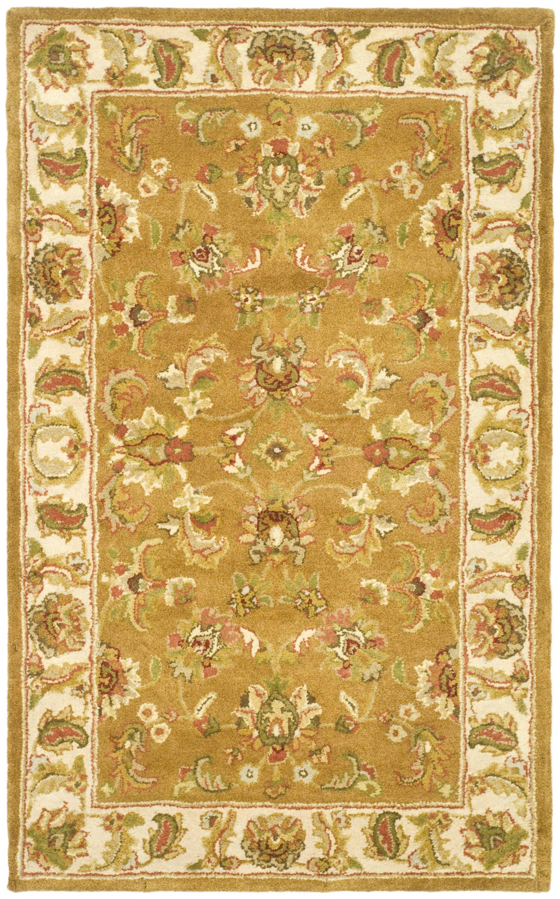 Heritage HG816 Hand Tufted Area Rug - Mocha/Ivory - 3'x5' - Safavieh.