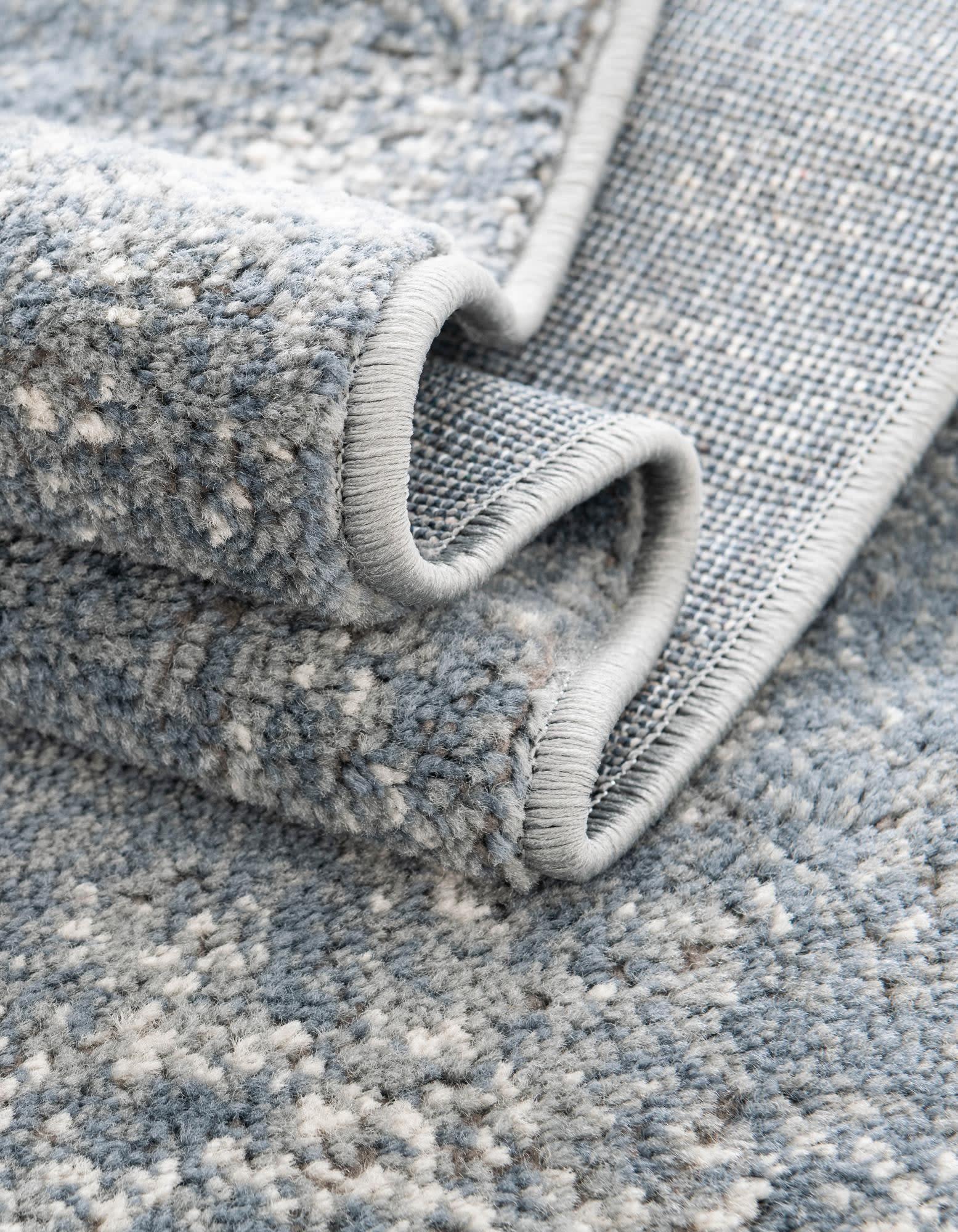 Unique Loom Portland Collection Area Rug - Woodburn (10' x 13' 1" Rectangle Blue/Ivory)