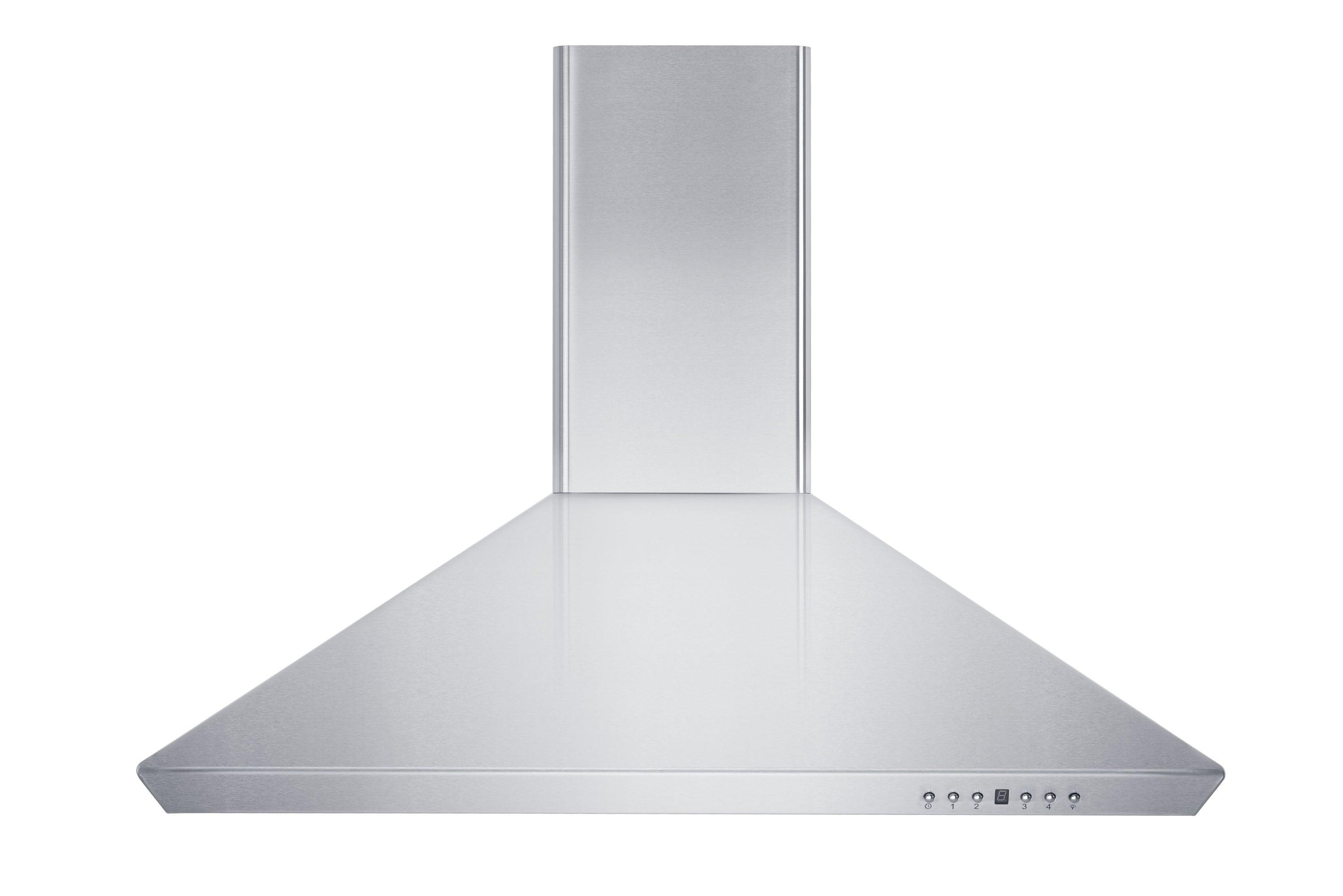 36" KF 400 CFM Convertible Wall Mount Range Hood in Brushed 430 Stainless Steel