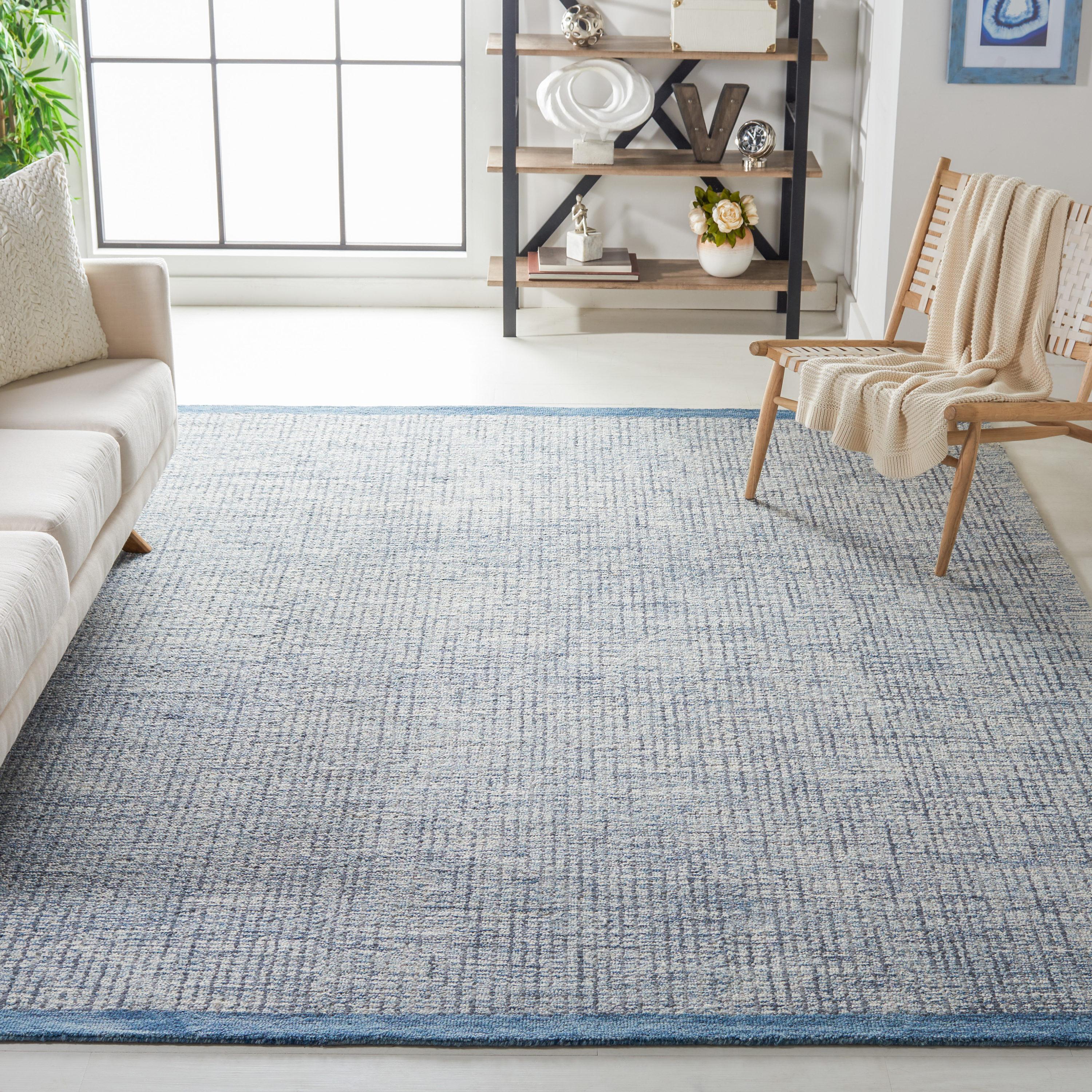 Metro MET151 Hand Tufted Indoor Area Rug - Ivory/Blue - 8'x10' - Safavieh
