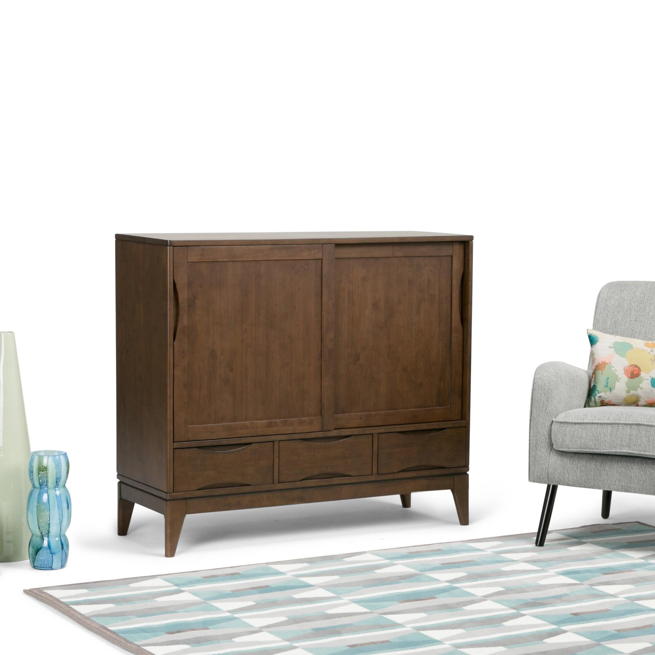 Harper Solid Wood Accent Cabinet