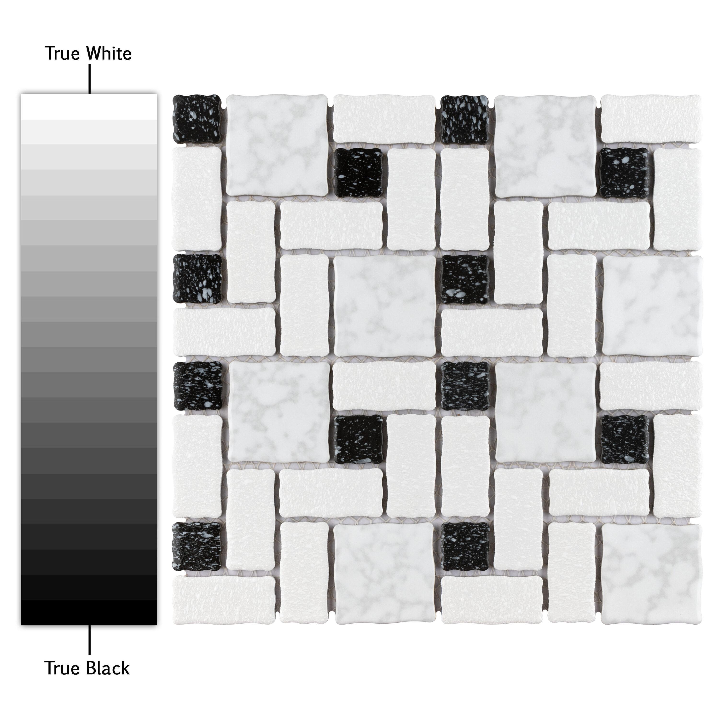 Academy Random Sized Straight Edge Porcelain Versailles Mosaic Wall & Floor Tile