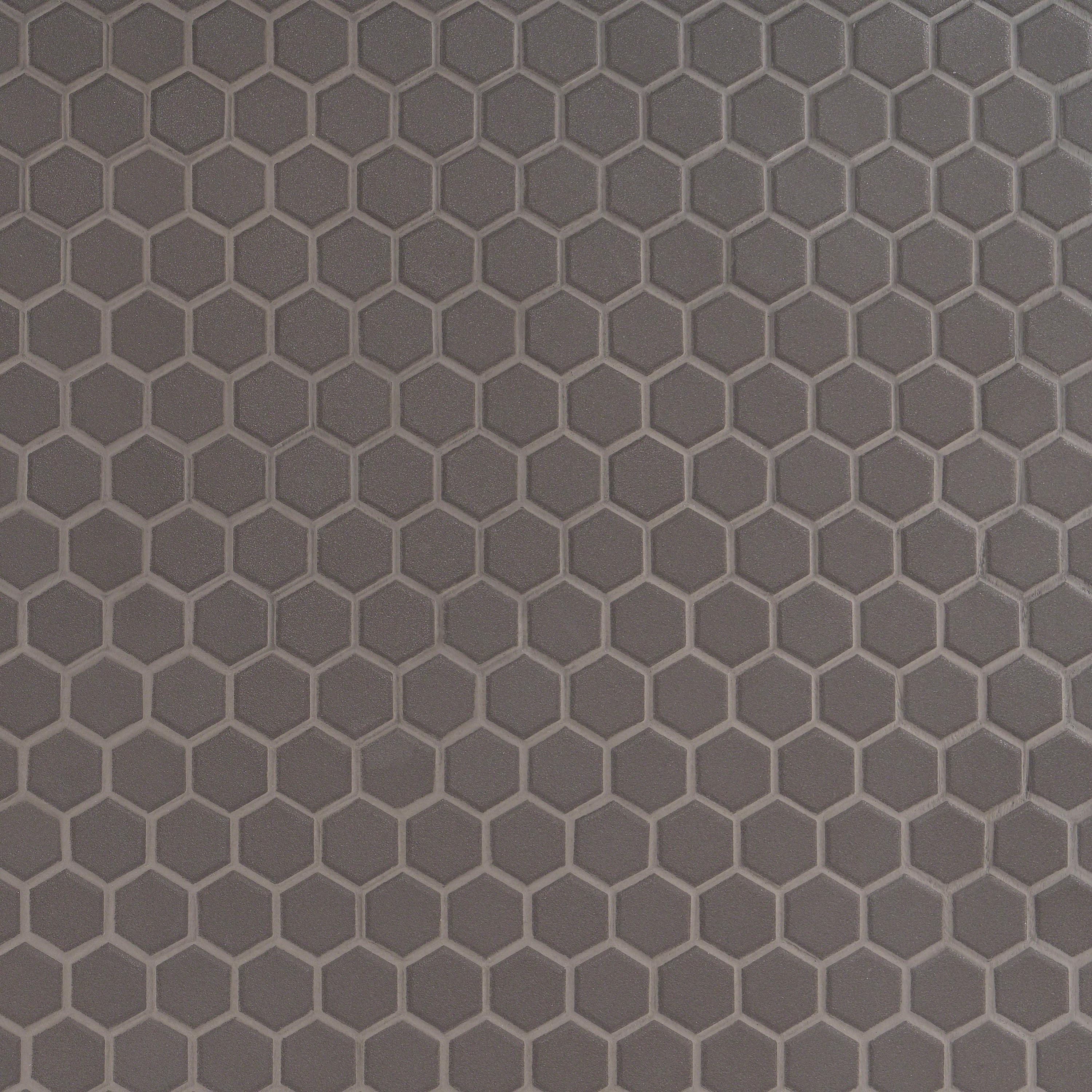 Slim 10.23" x 11.81" Matte Porcelain Floor and Wall Mosaic Tile