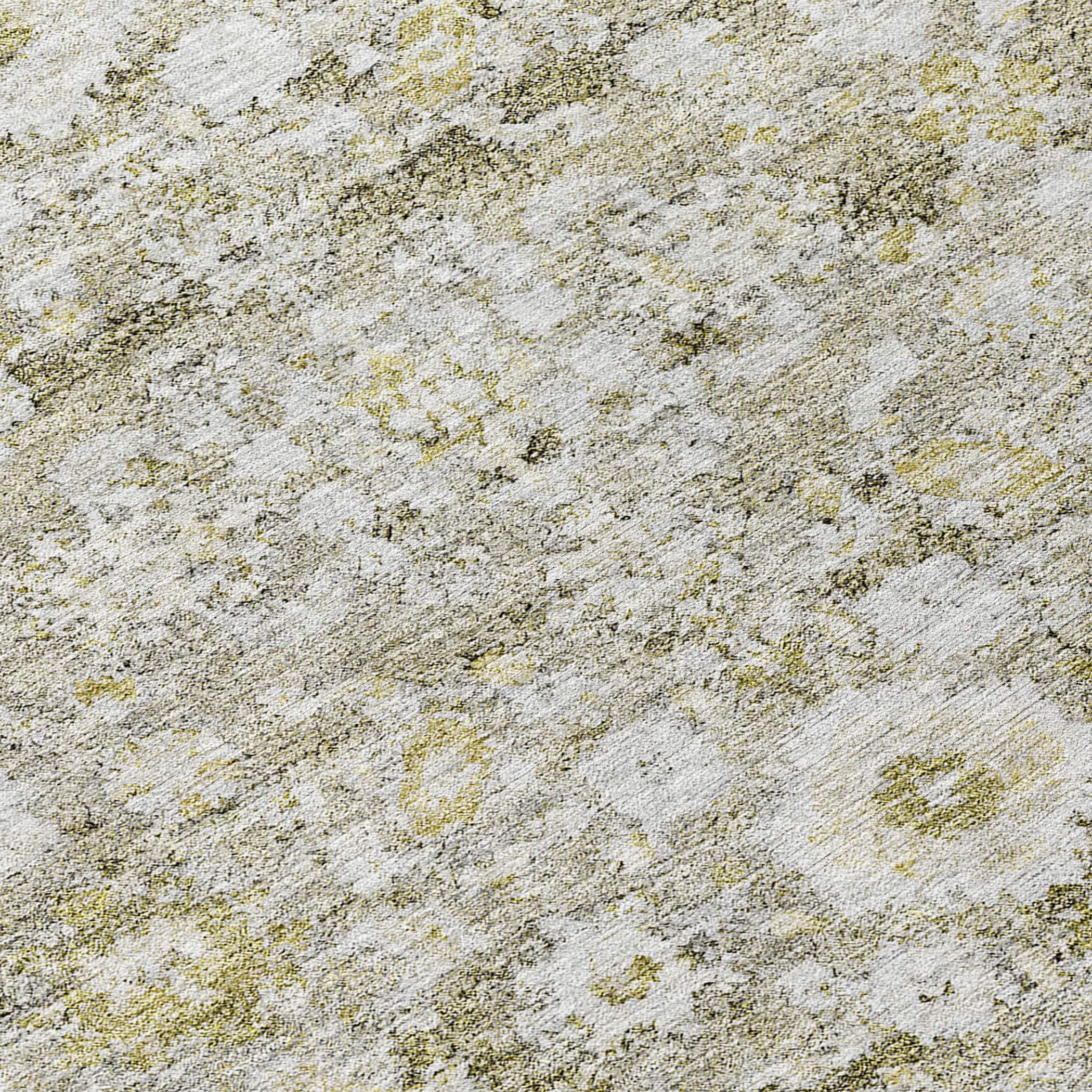 Taupe Medallion Pattern Indoor Outdoor Area Rug