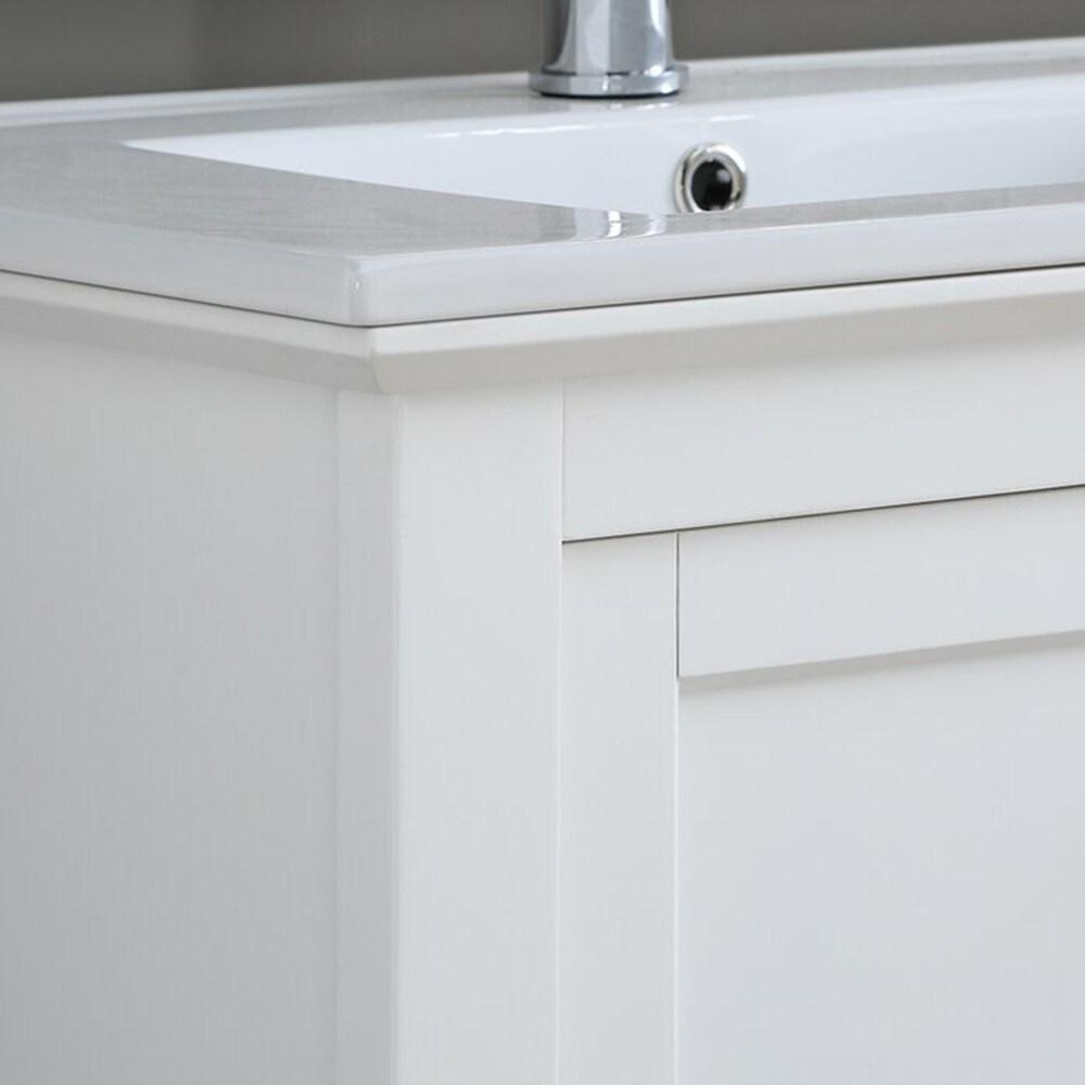 Manchester 30" Freestanding Single Sink Bathroom Vanity with Integrated Sink (Faucet Not Included)