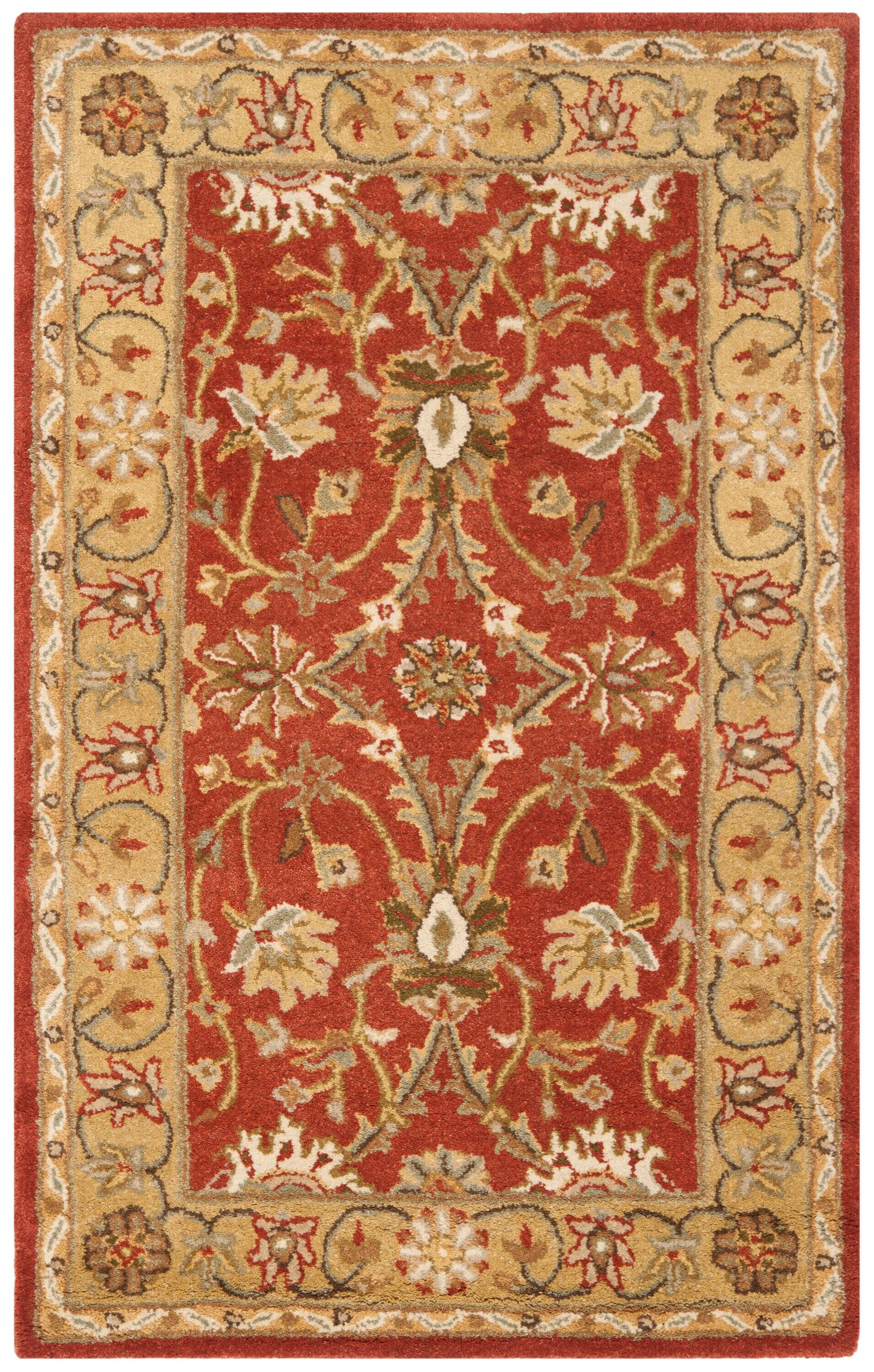 Antiquity AT249 Hand Tufted Accent Rug - Rust/Gold - 2'3"x4' - Safavieh.