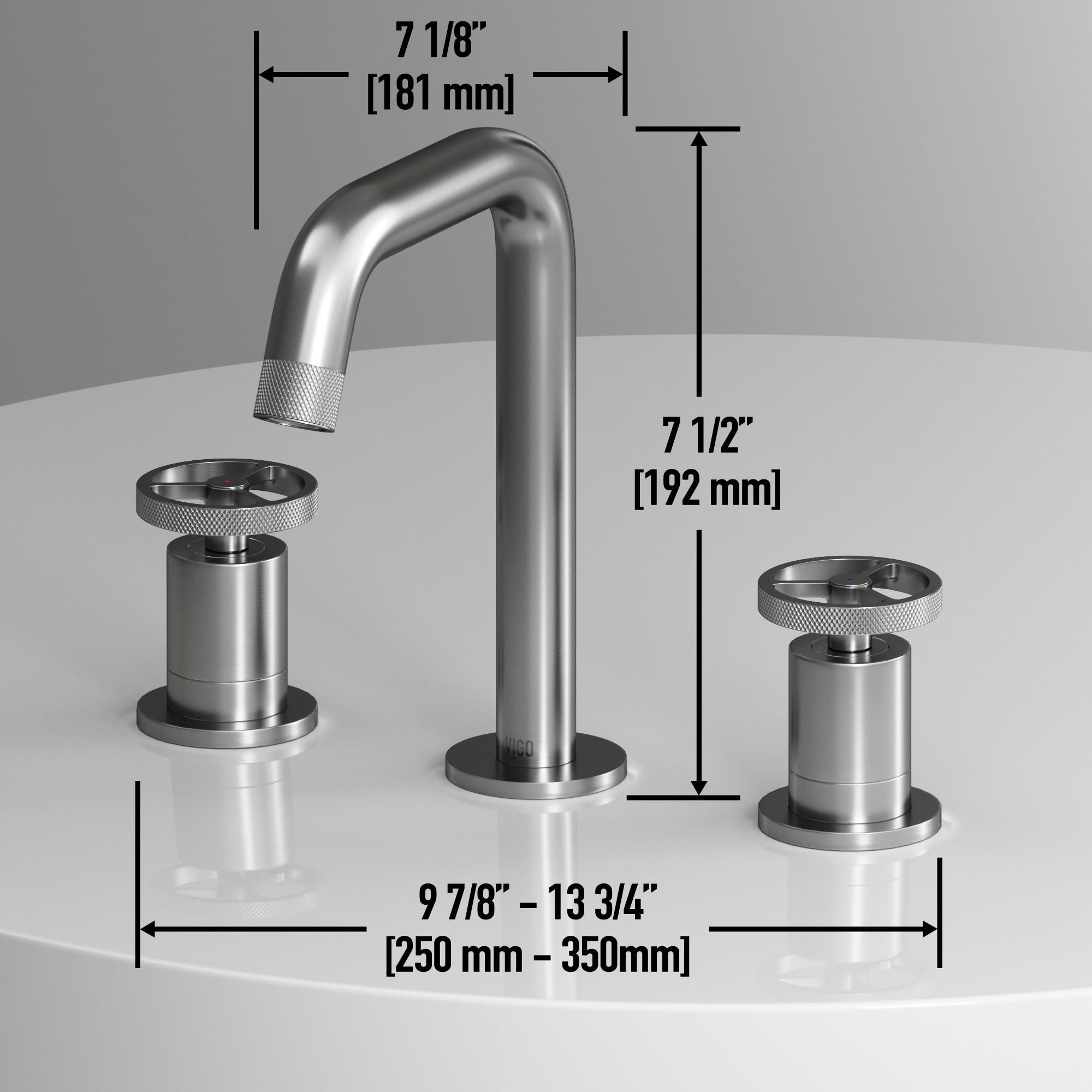 Cass 8" H Two Handle Widespread Bathroom Faucet