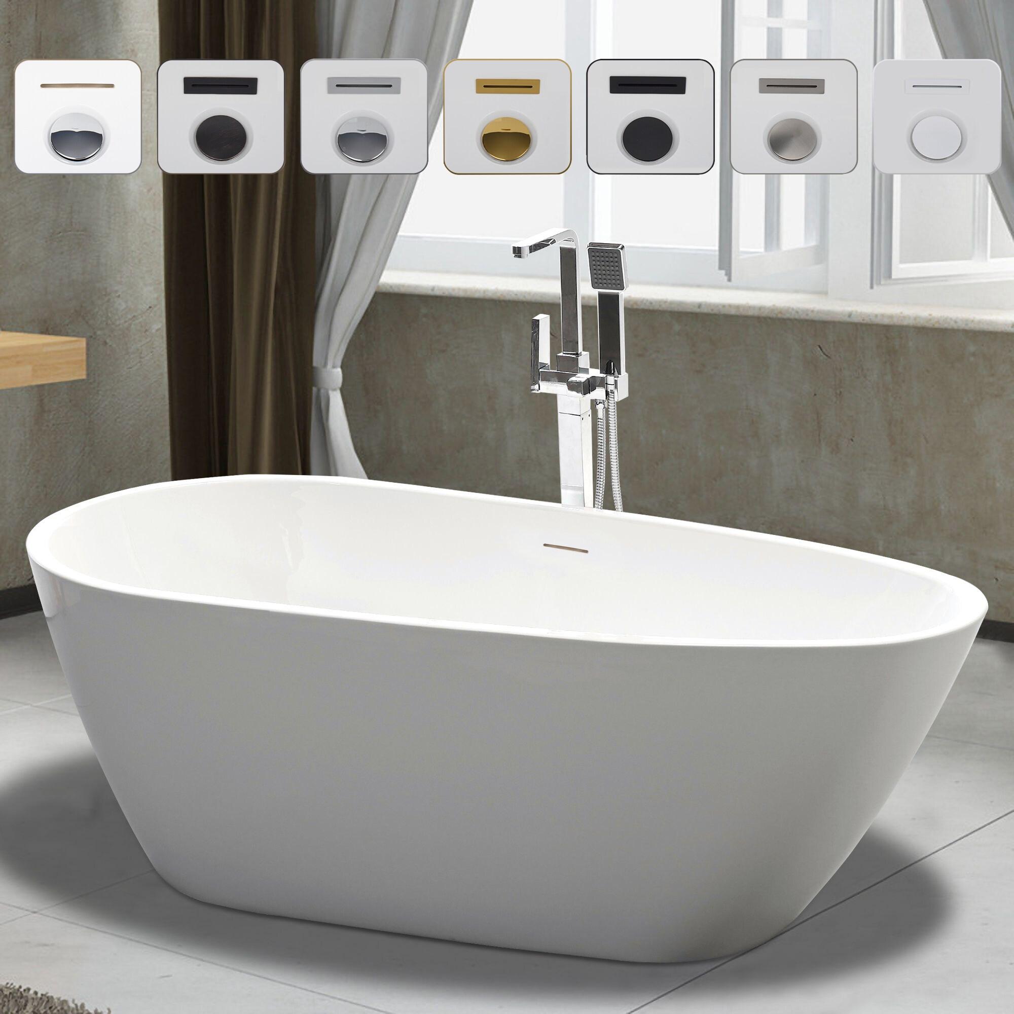 Freestanding Soaking Acrylic Bathtub