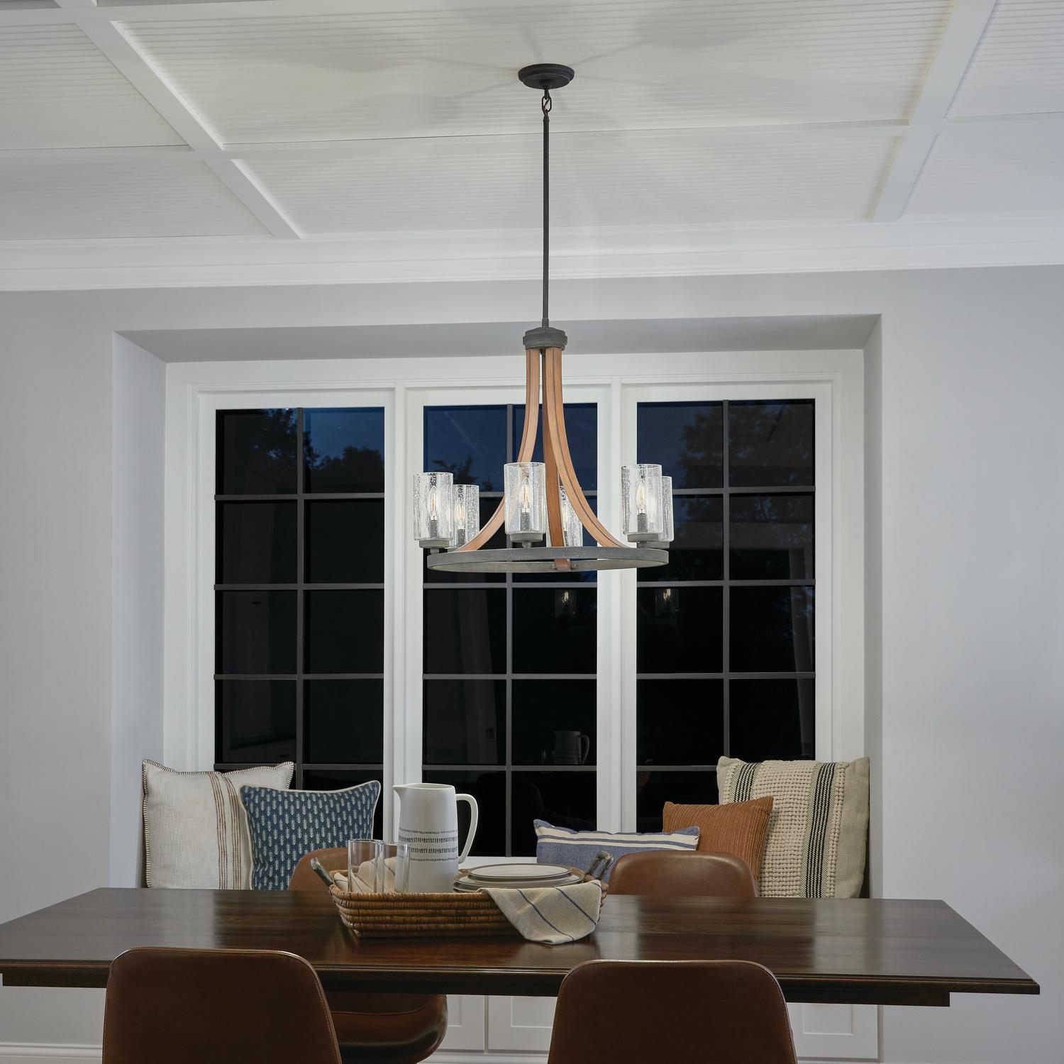 Kichler Lighting Grand Bank 6 - Light Chandelier in  Auburn Stained