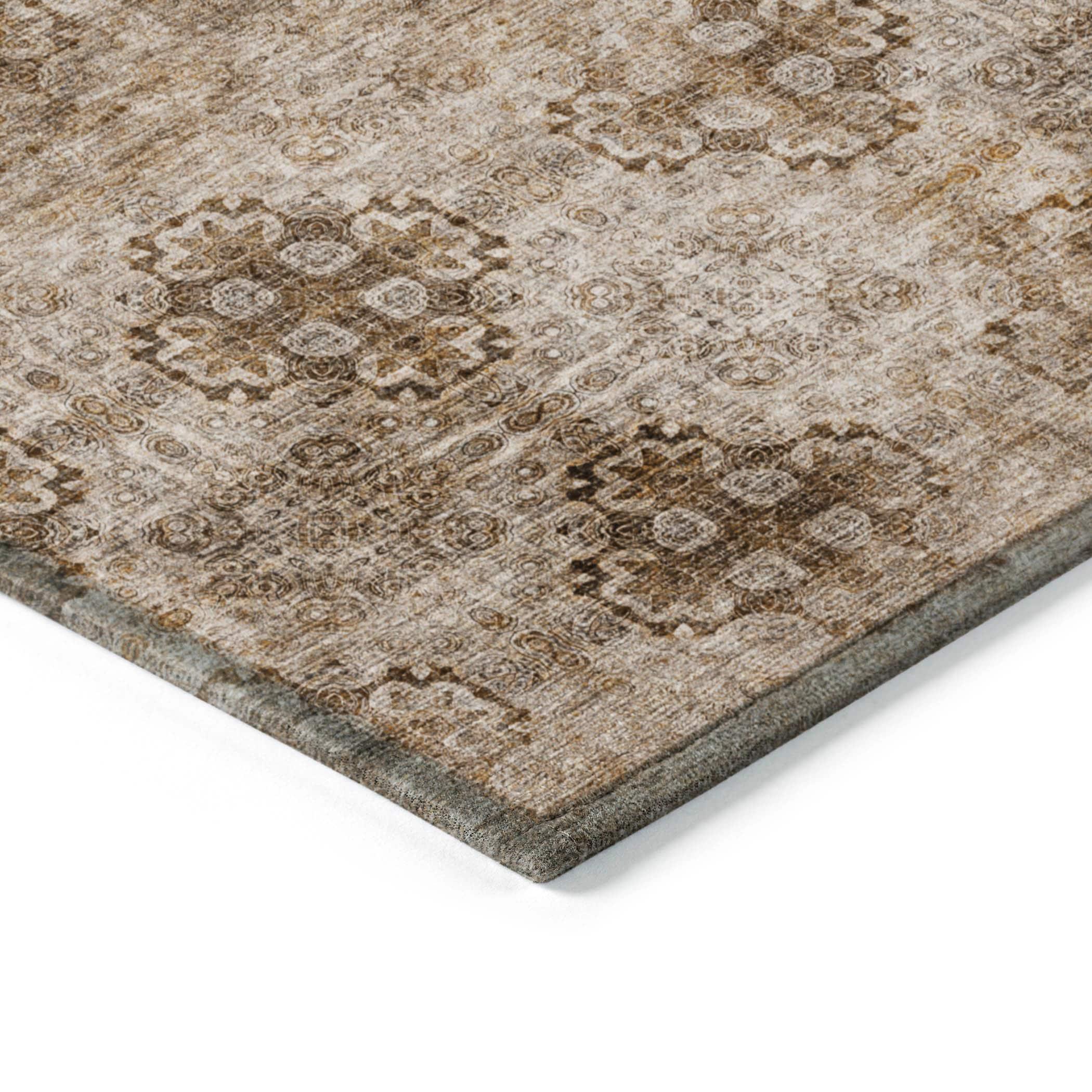 Addison Rugs Chantille ACN557 Taupe 5' x 7'6" Indoor Outdoor Area Rug, Easy Clean, Machine Washable, Non Shedding, Bedroom, Living Room, Dining Room, Kitchen, Patio Rug