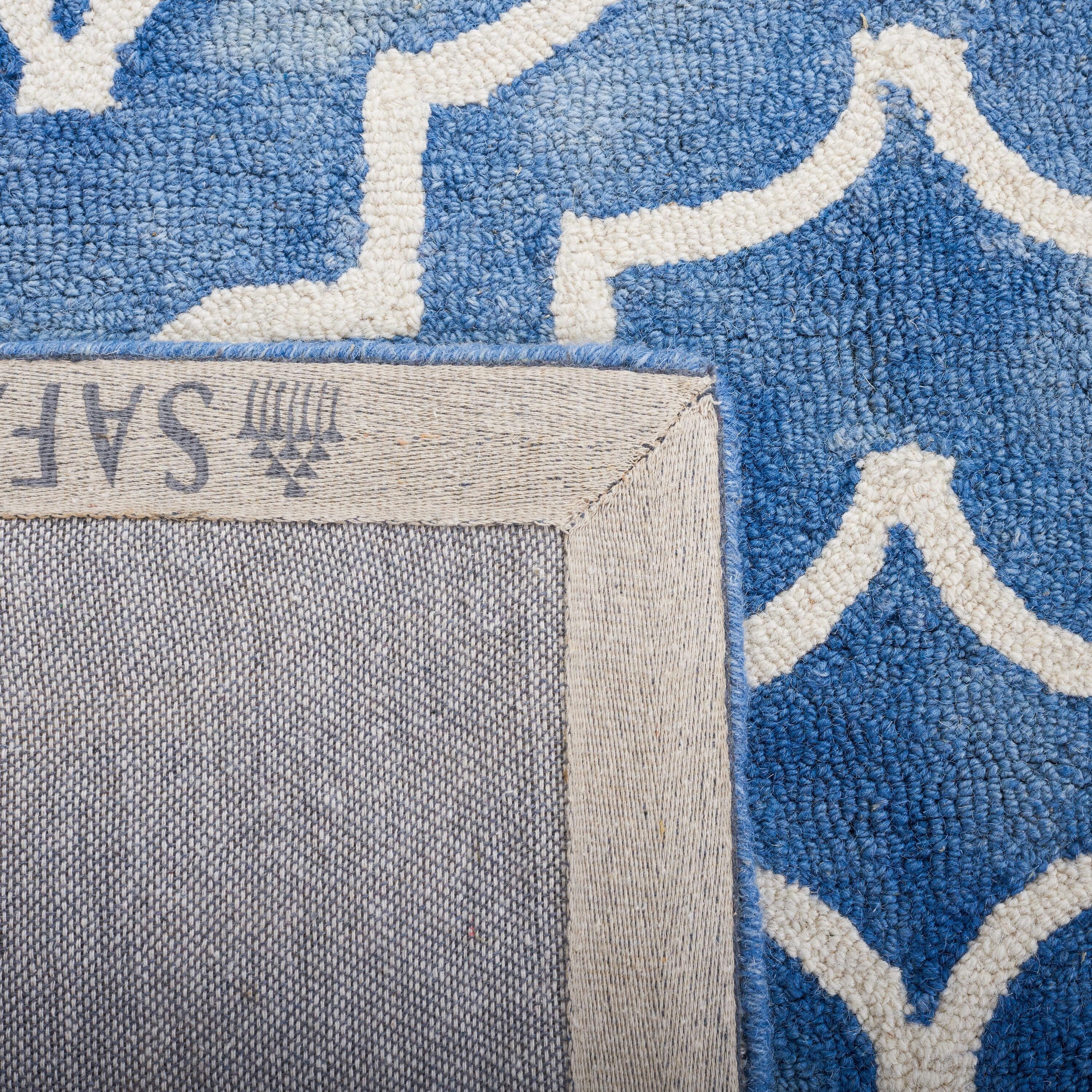 Dip Dye DDY538 Hand Tufted Accent Rug - Blue/Ivory - 3'x5' - Safavieh.