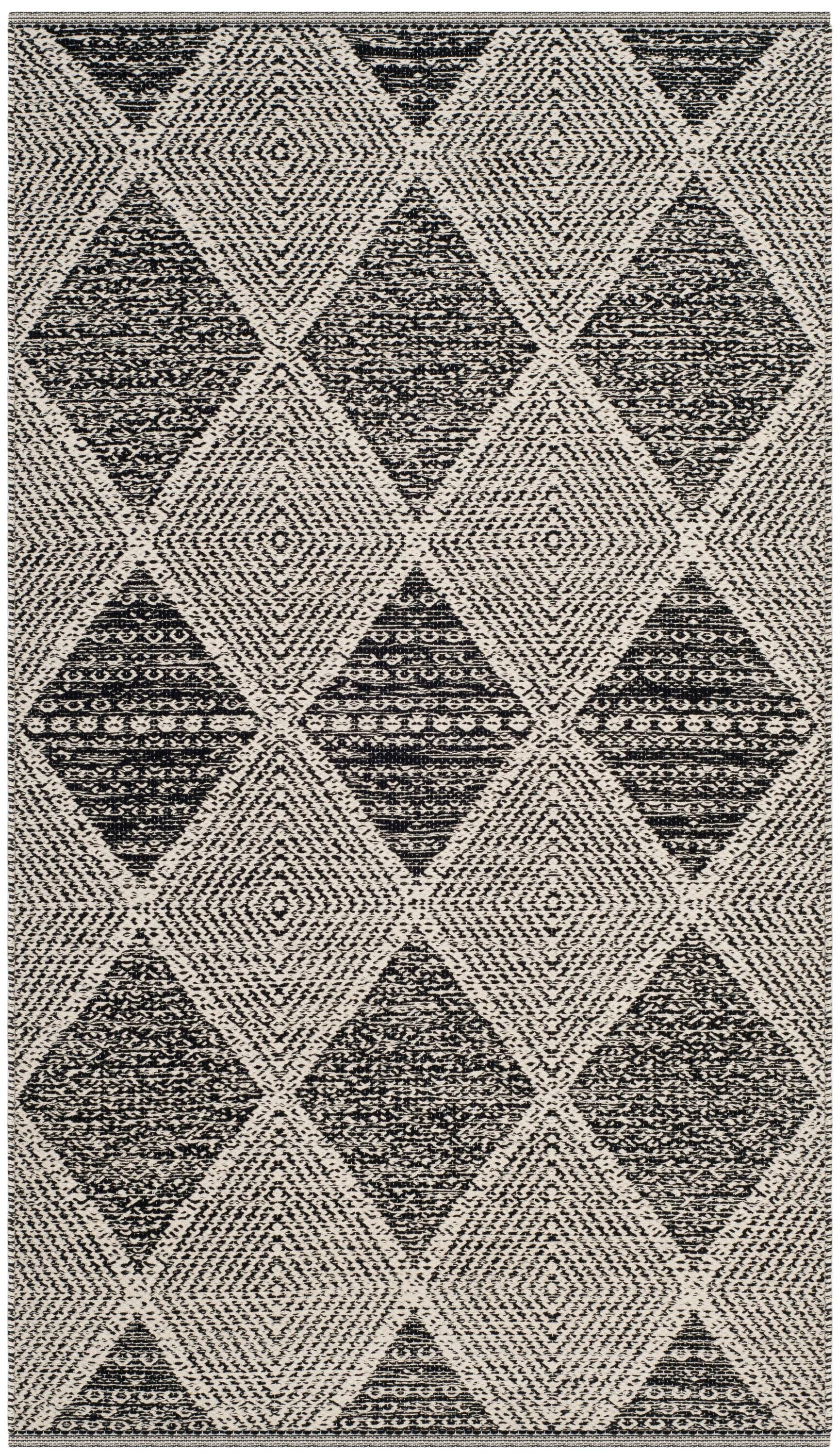 Montauk MTK822 Hand Woven Indoor Accent Rug - Black - 3'x5' - Safavieh.