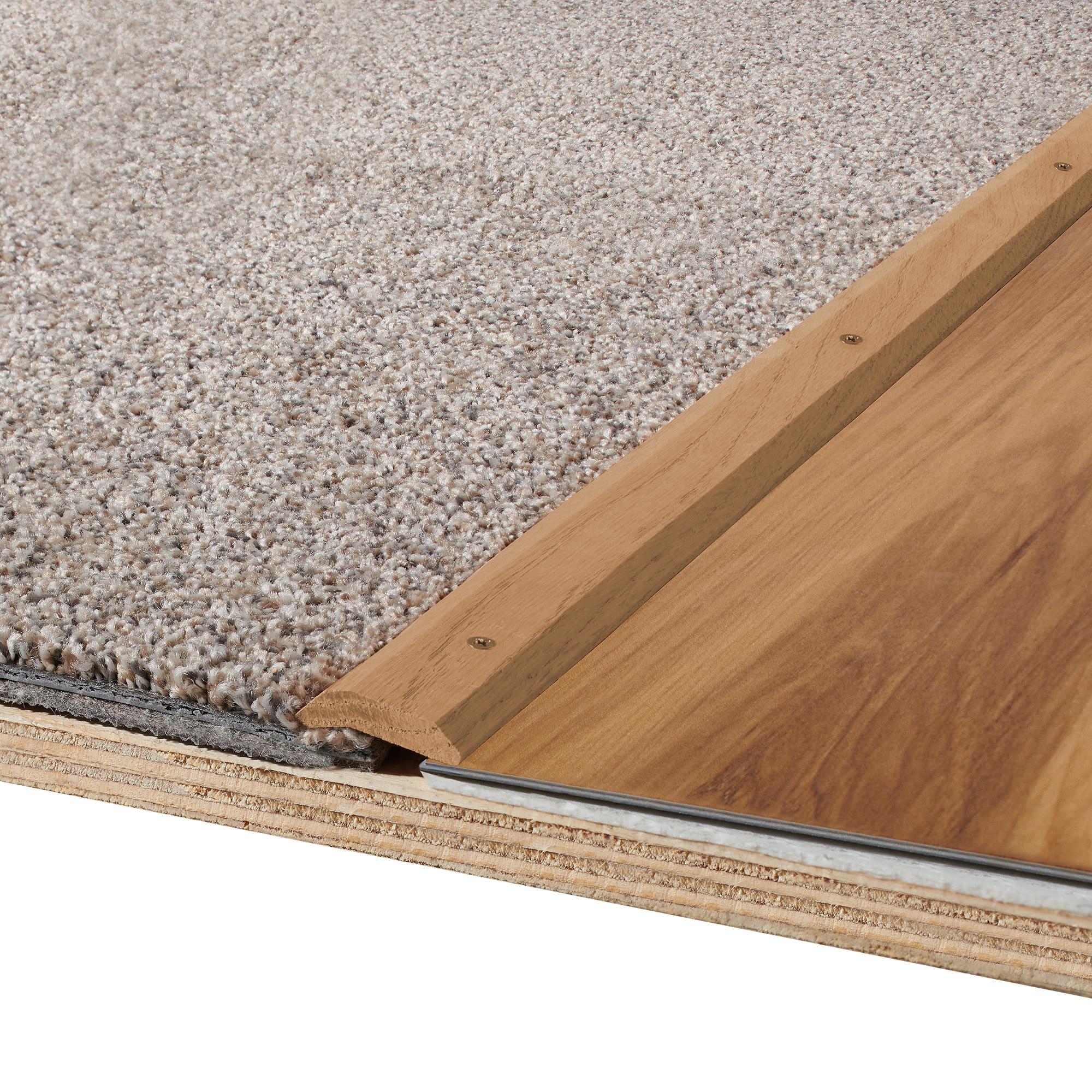 M-D Building Products 85365 1-7/16 In. X 72 In. Unfinished Hardwood Carpet Trim w/ Screws