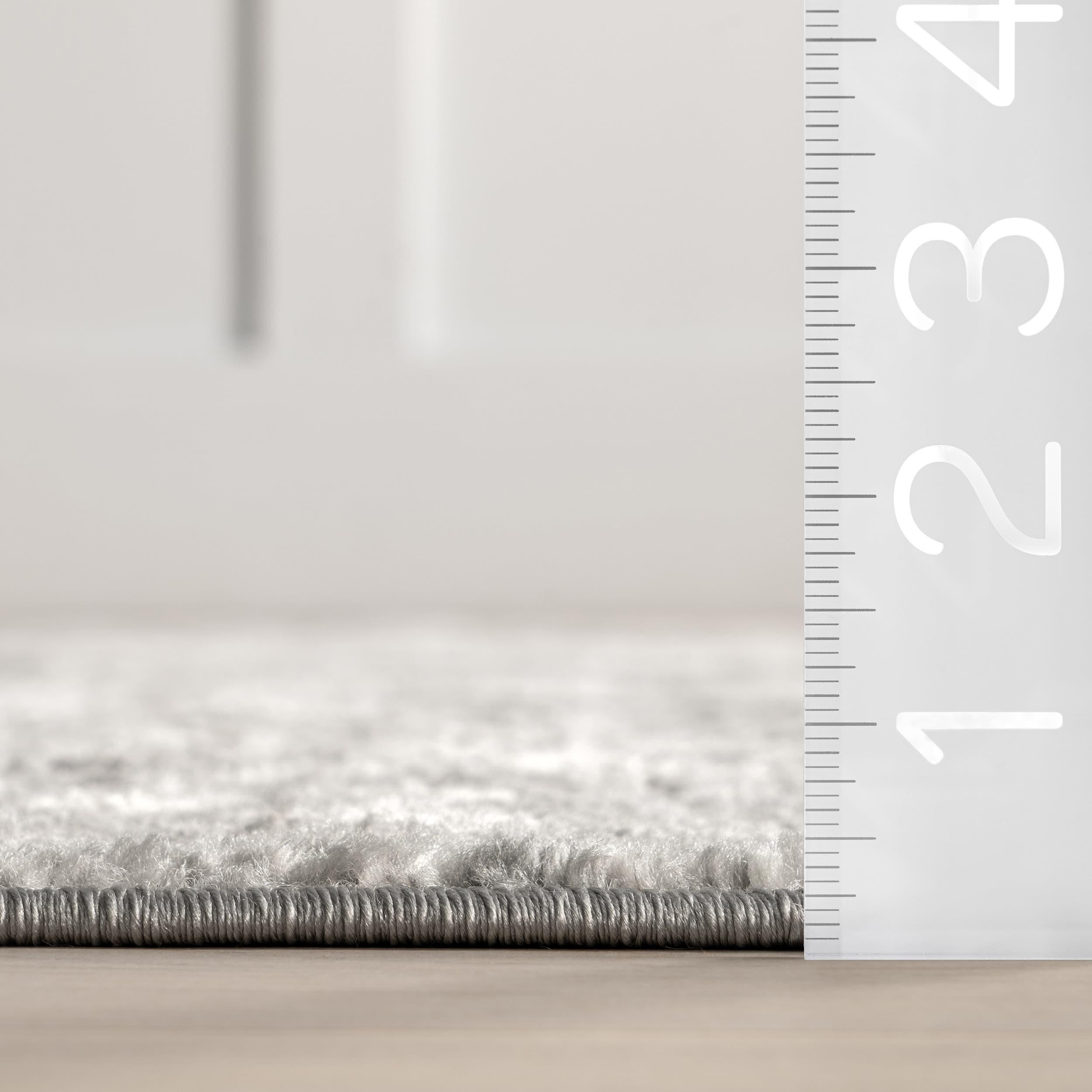 Nuloom Deedra Abstract 10 Round Indoor Area Rug for Living Room Bedroom Dining Room Kitchen, Grey/Ivory