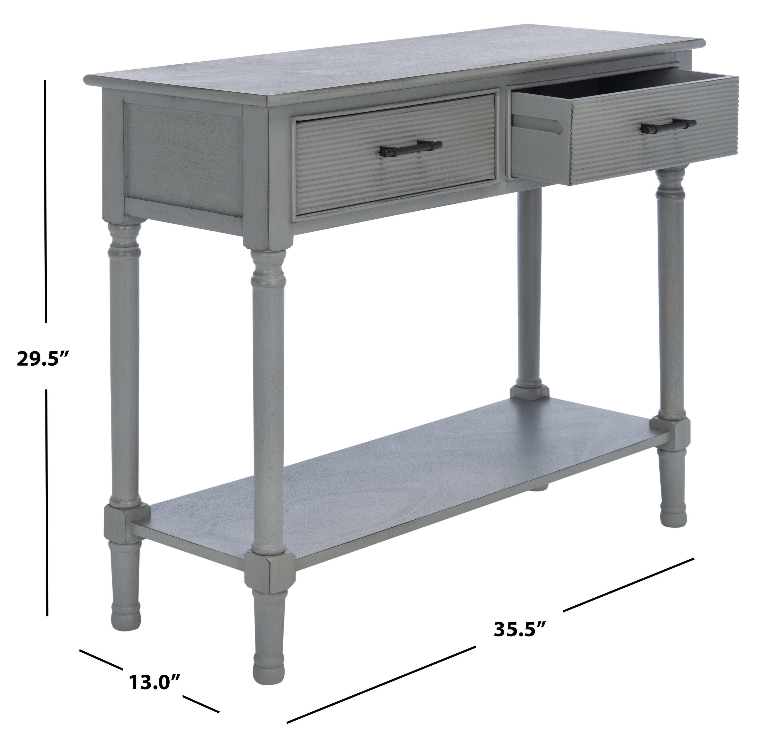 Ryder 2 Drawer Console Table - CNS5719C - Gray - Safavieh