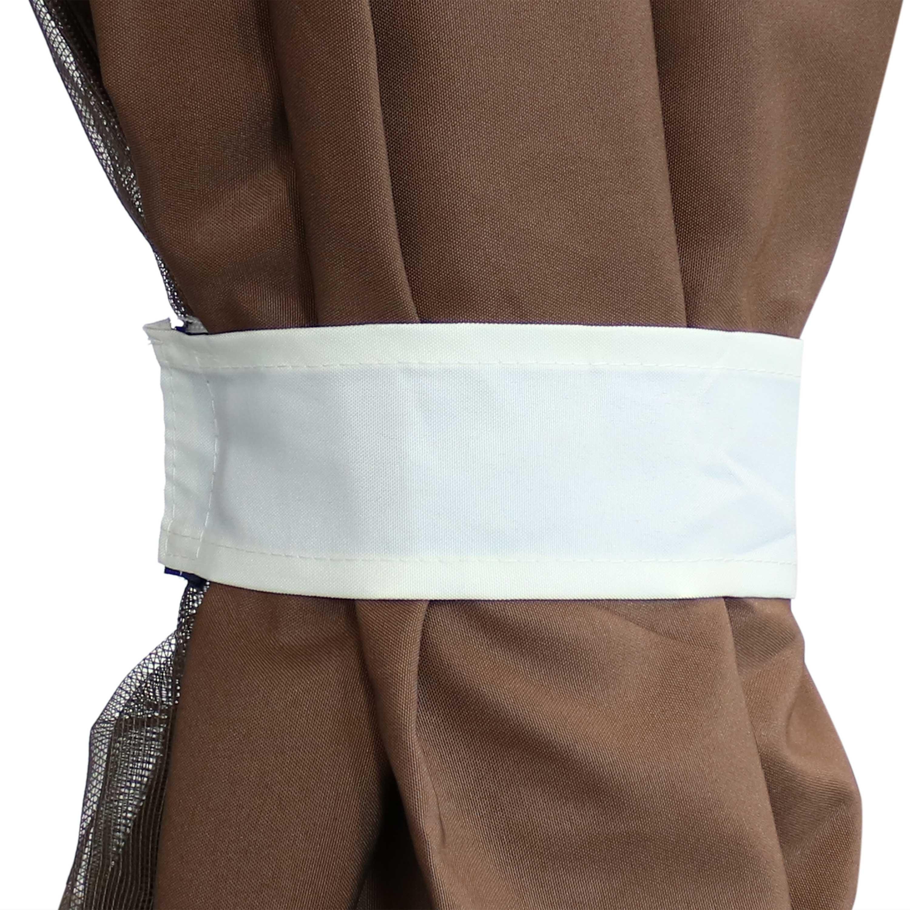 Sunnydaze Outdoor Rectangle Soft Top Patio Gazebo with Screens and Privacy Walls - 10' x 10' - Brown