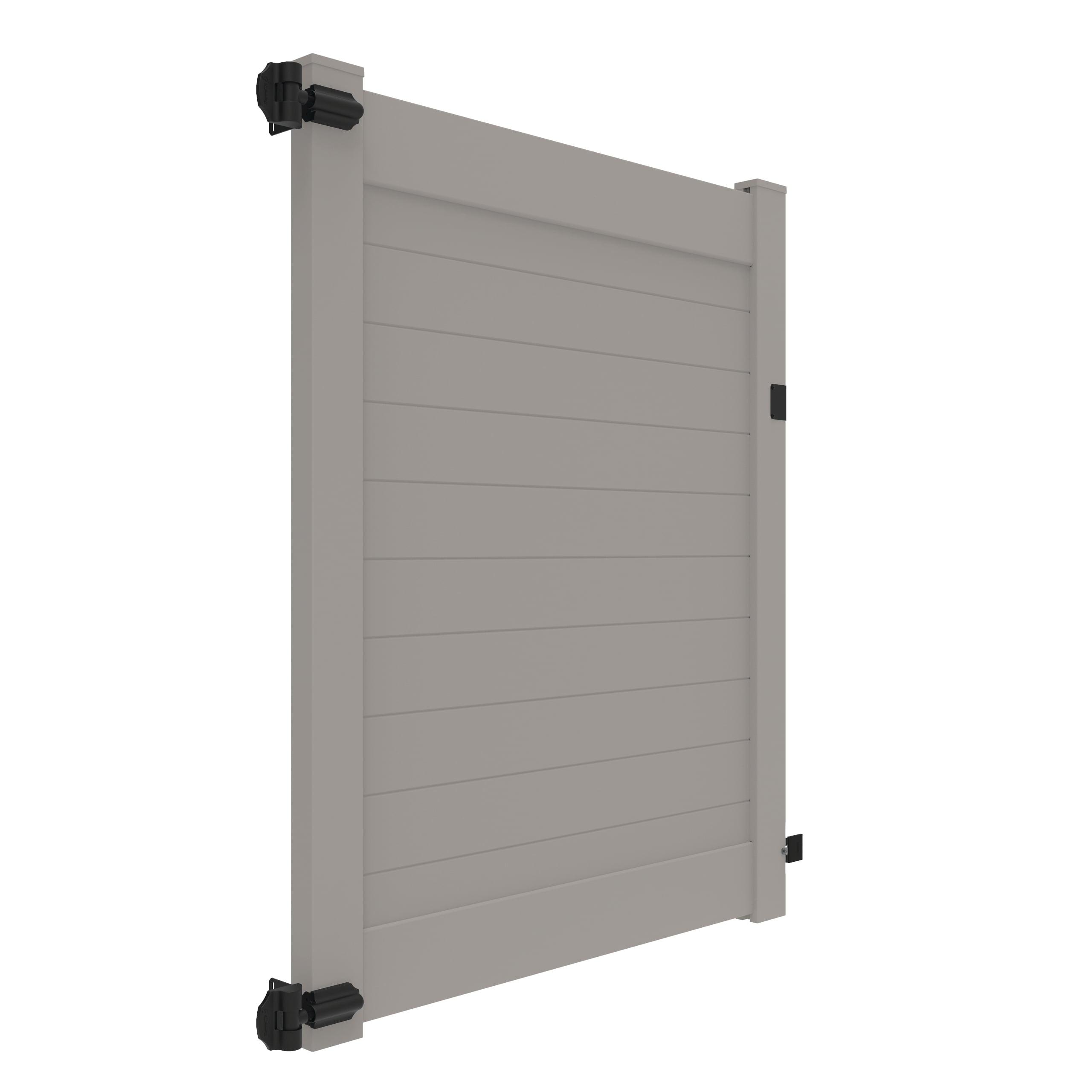 Barrette Outdoor Living Horizontal Fence Gray Vinyl Privacy Gate