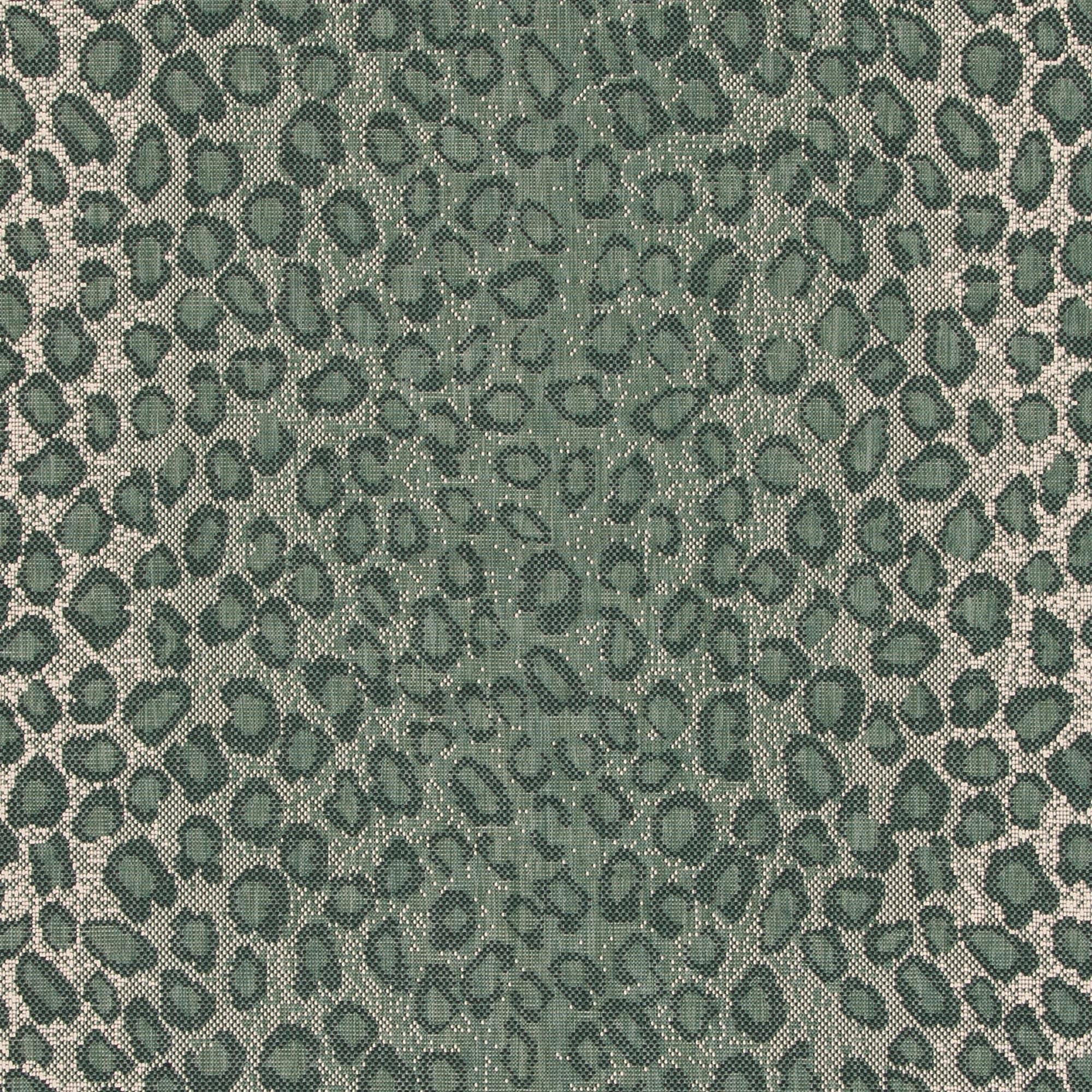 Courtyard CY6100 Power Loomed Indoor/Outdoor Area Rug - Dark Green/Ivory - 6'7"x6'7" - Safavieh.