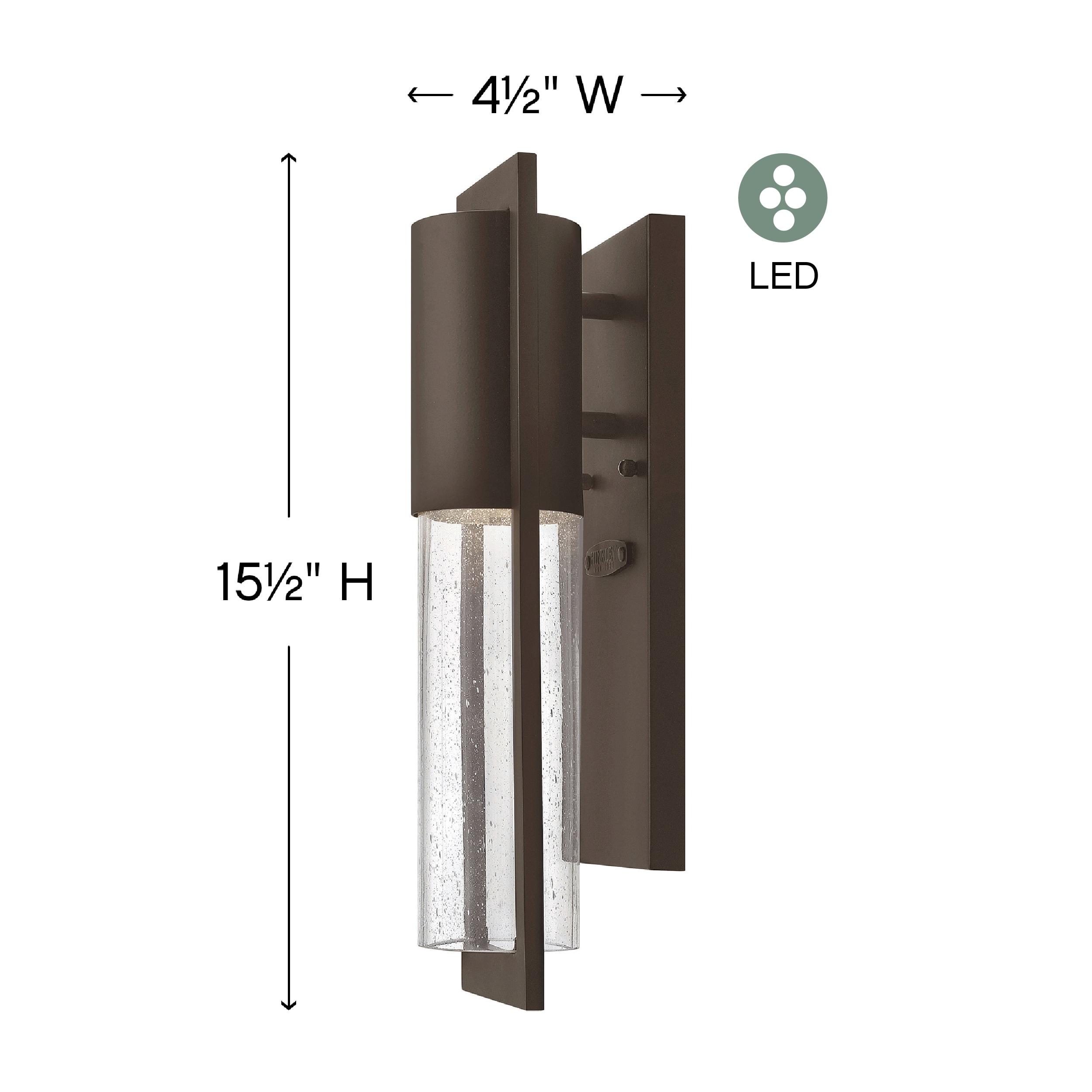 Hinkley Lighting 1326-Ll Shelter 1 Light 15-1/2" Tall Outdoor Wall Sconce W