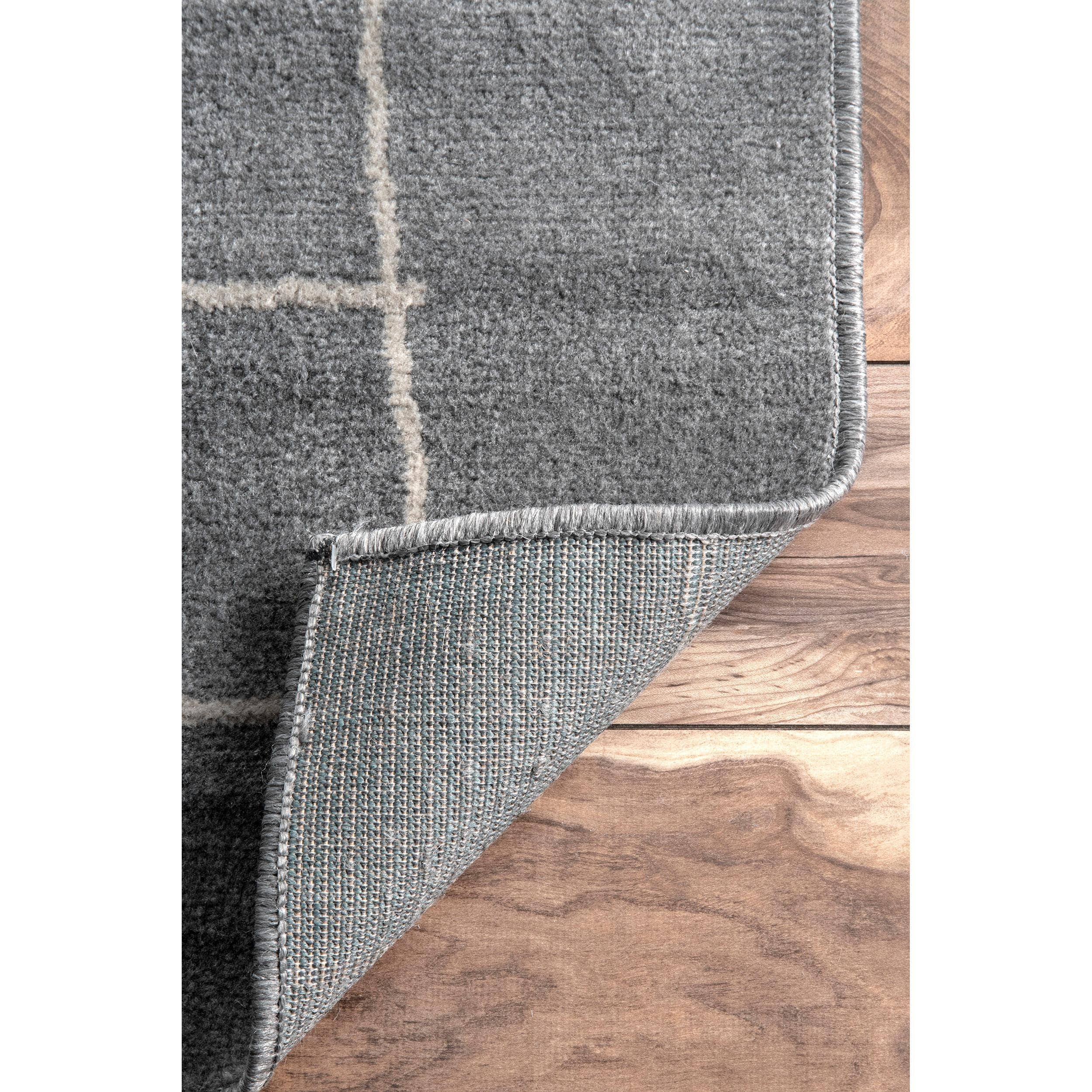 nuLOOM Abstract Vivian Runner Rug, 2' 6" x 8', Gray