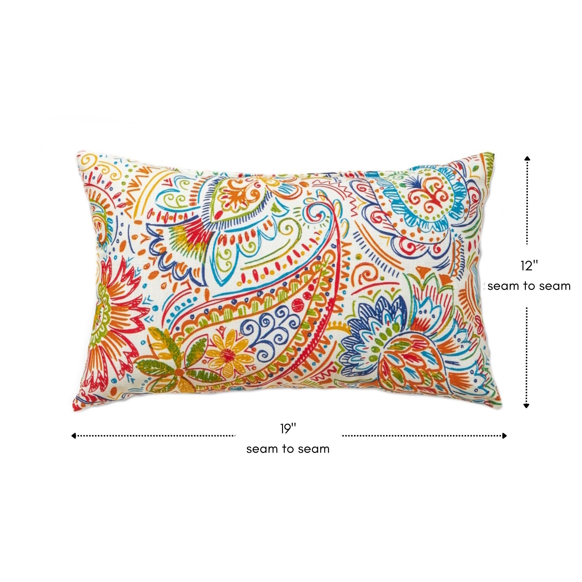 Indoor/Outdoor Reversible Throw Pillow