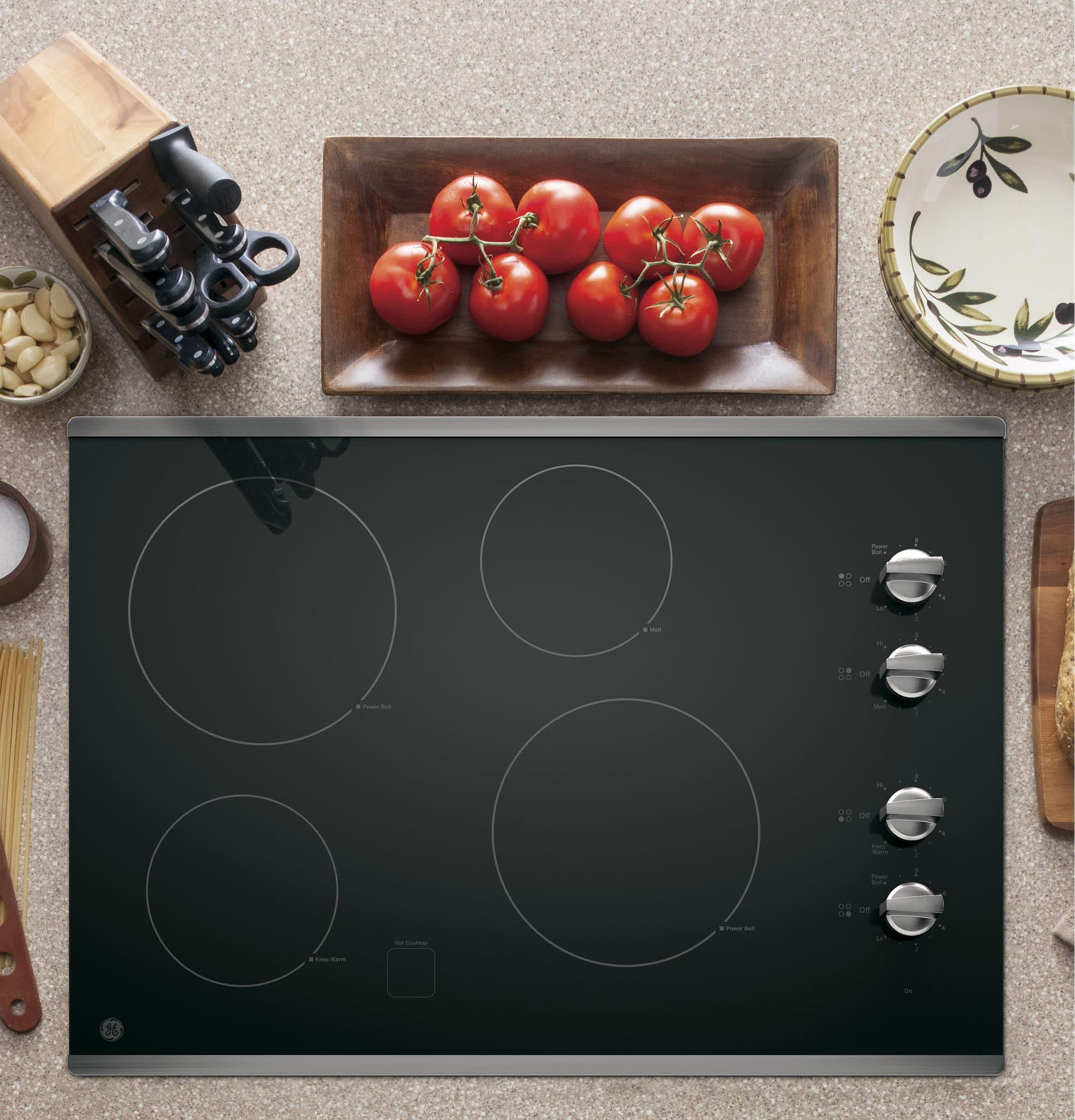 GE 30" Built-In Knob Control Electric Cooktop