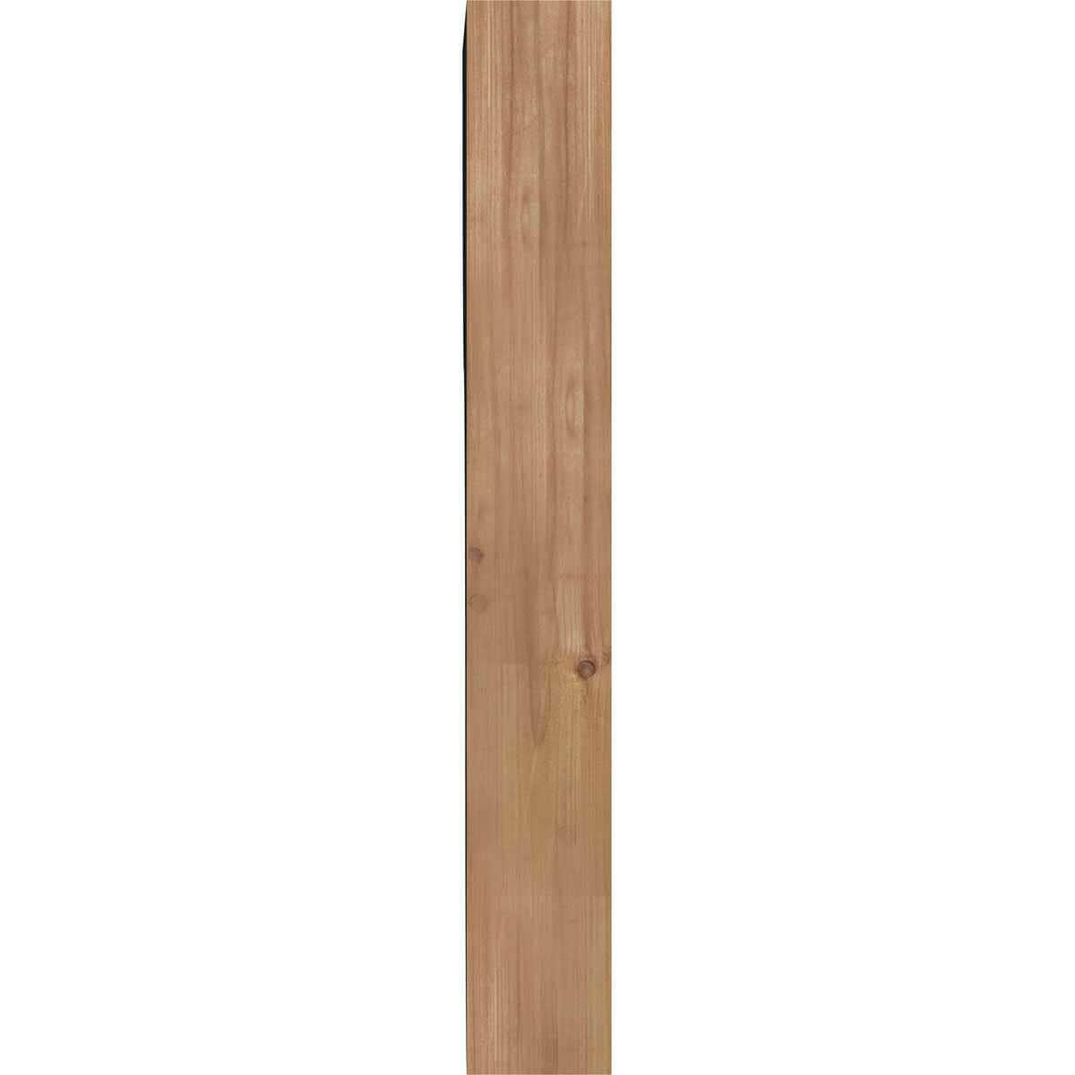3 1/2"W x 10"D x 26"H Monterey Smooth Corbel, Western Red Cedar