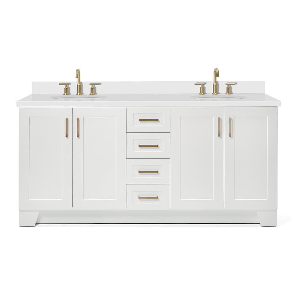 Ariel Q073dwqovo Taylor 73" Free Standing Double Basin Vanity Set - White