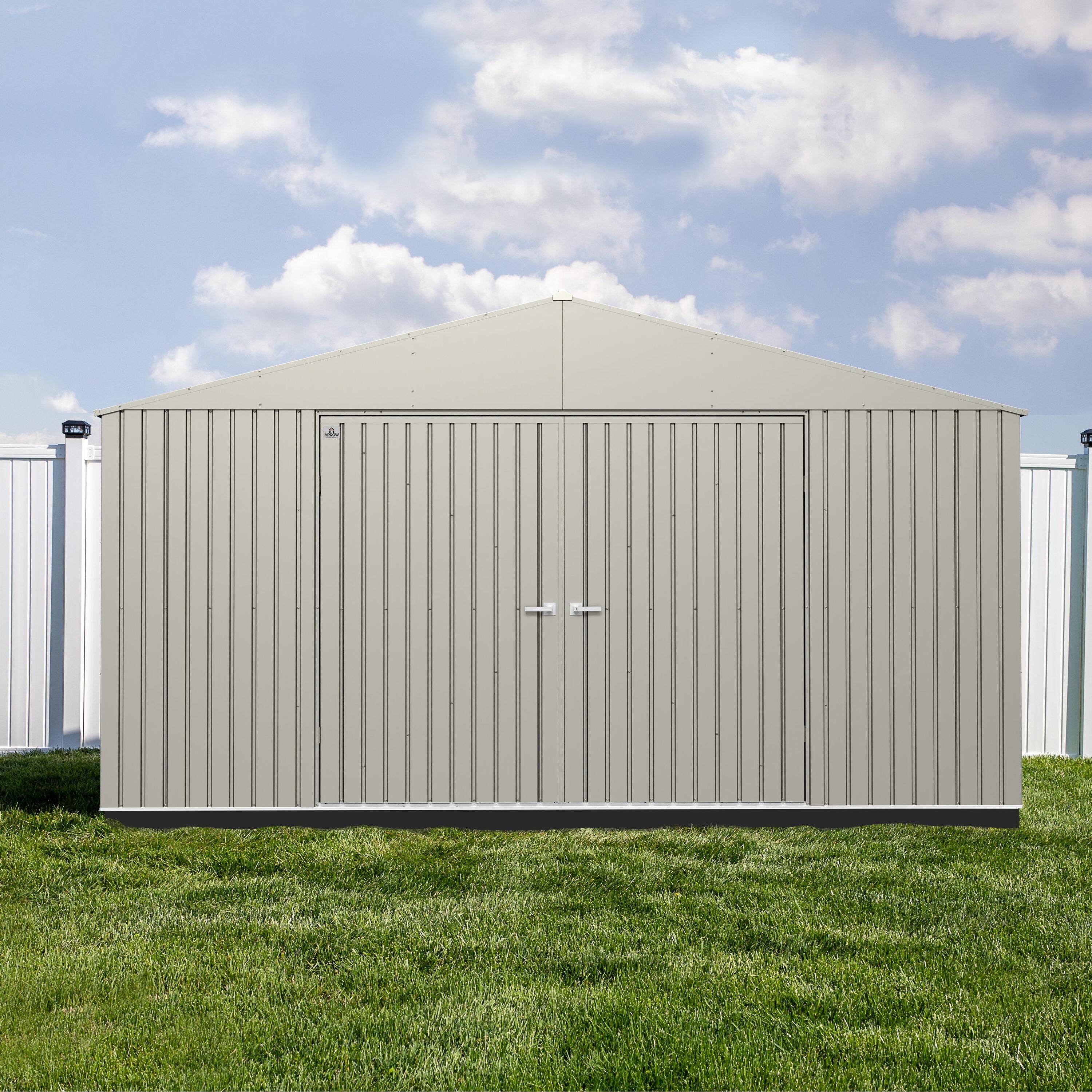 Elite 14 ft. W x 12 ft. D Metal Storage Shed