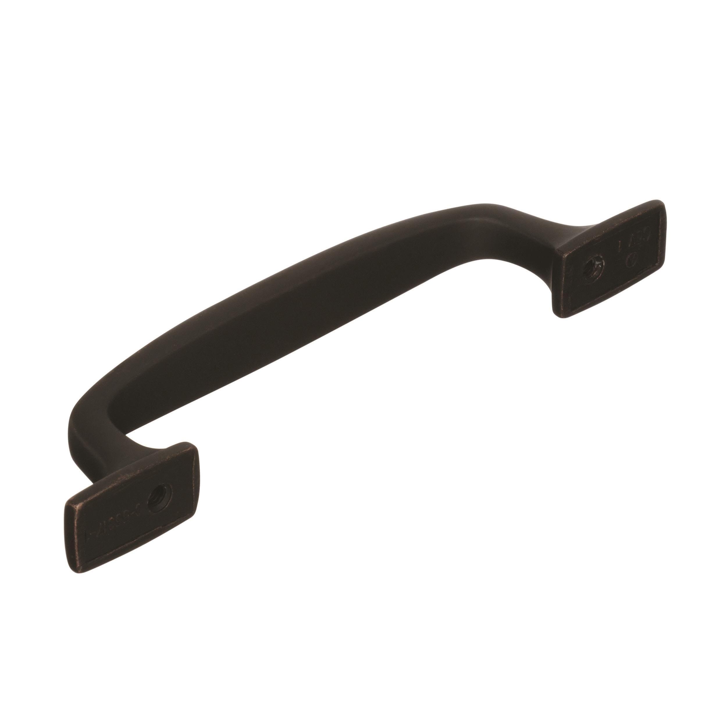 Amerock Highland Ridge 3-3/4 inch (96mm) Center-to-Center Dark Oiled Bronze Cabinet Pull