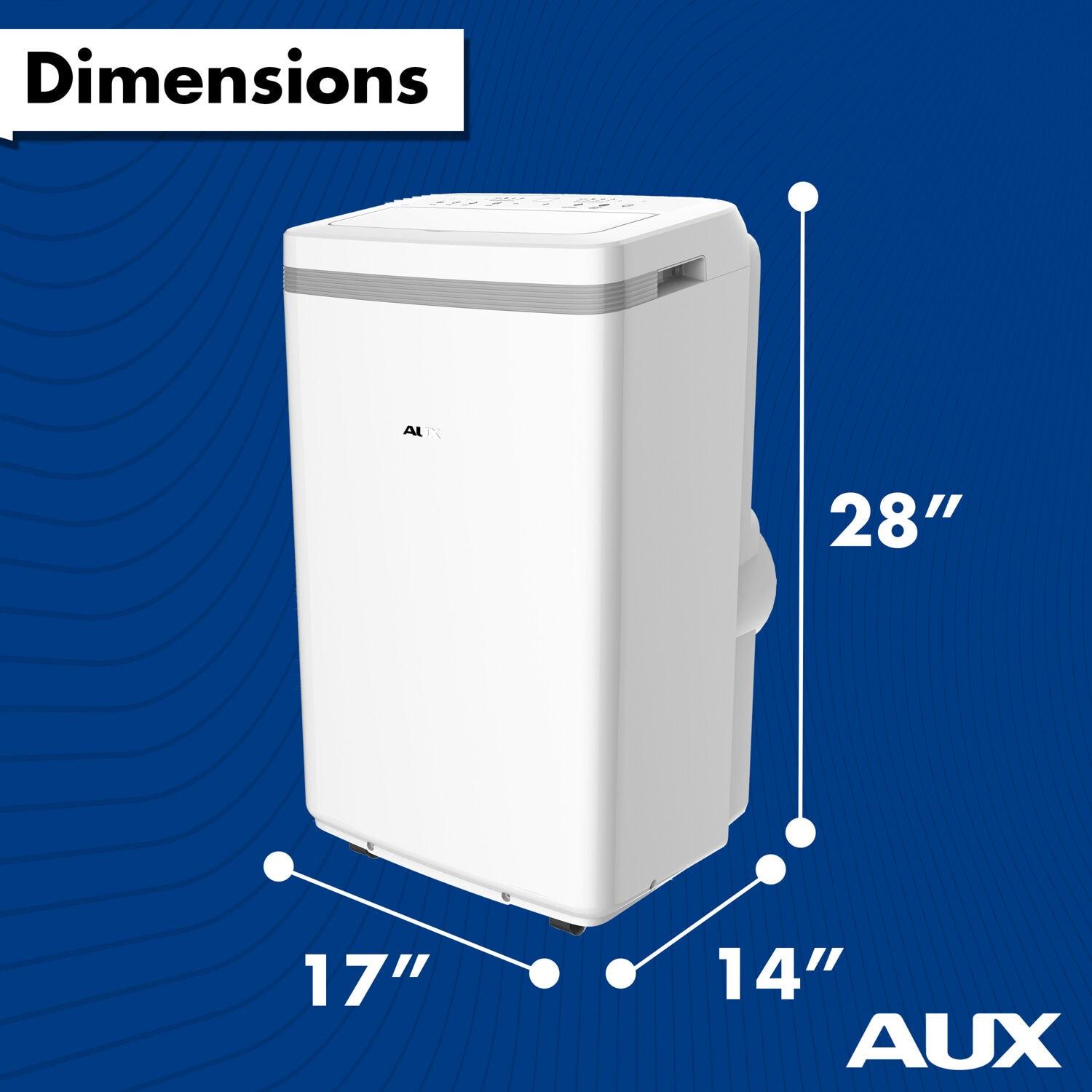 AuxAC 115V 6,500 BTU (10,000 BTU ASHRAE)  Portable Air Conditioner, Rooms up to 275 Sq.ft, MF-10KC