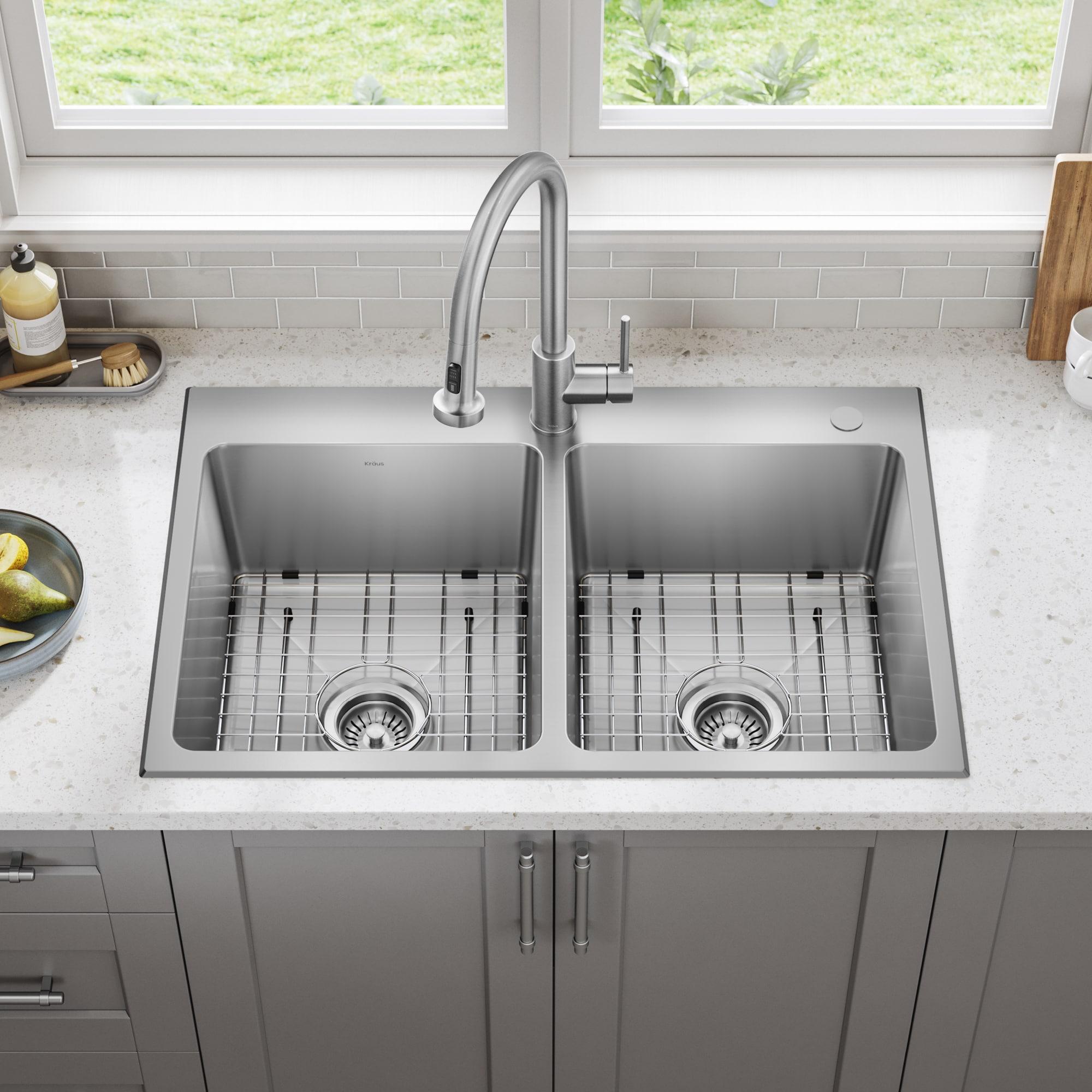 KRAUS Fairlane 18-Gauge Stainless Steel Kitchen Sink