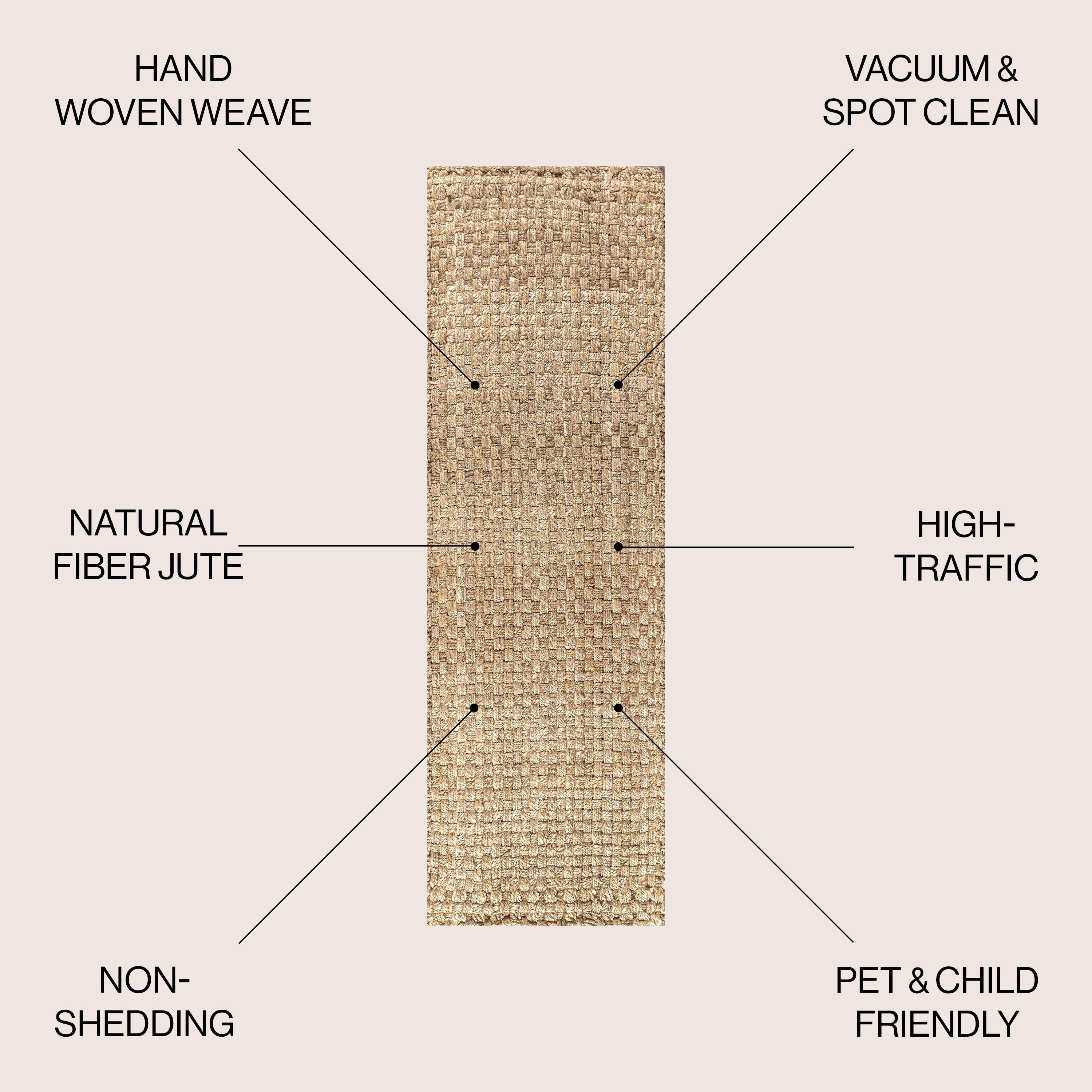 2'x8' Estera Hand Woven Boucle Chunky Jute Runner Rug, Yellow - JONATHAN Y