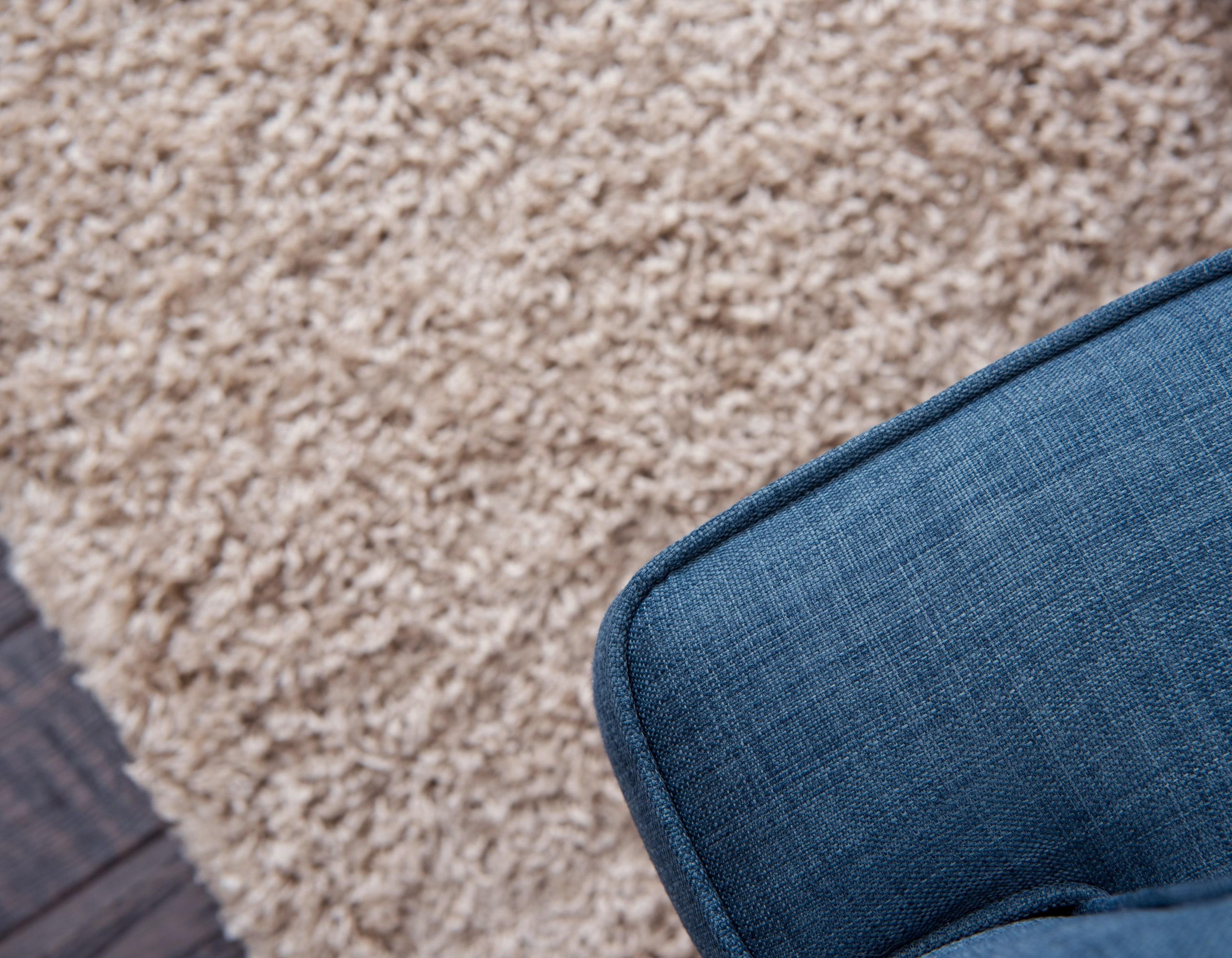 Unique Loom 4' 1 x 6' 1 Solid Shag Taupe Area Rug