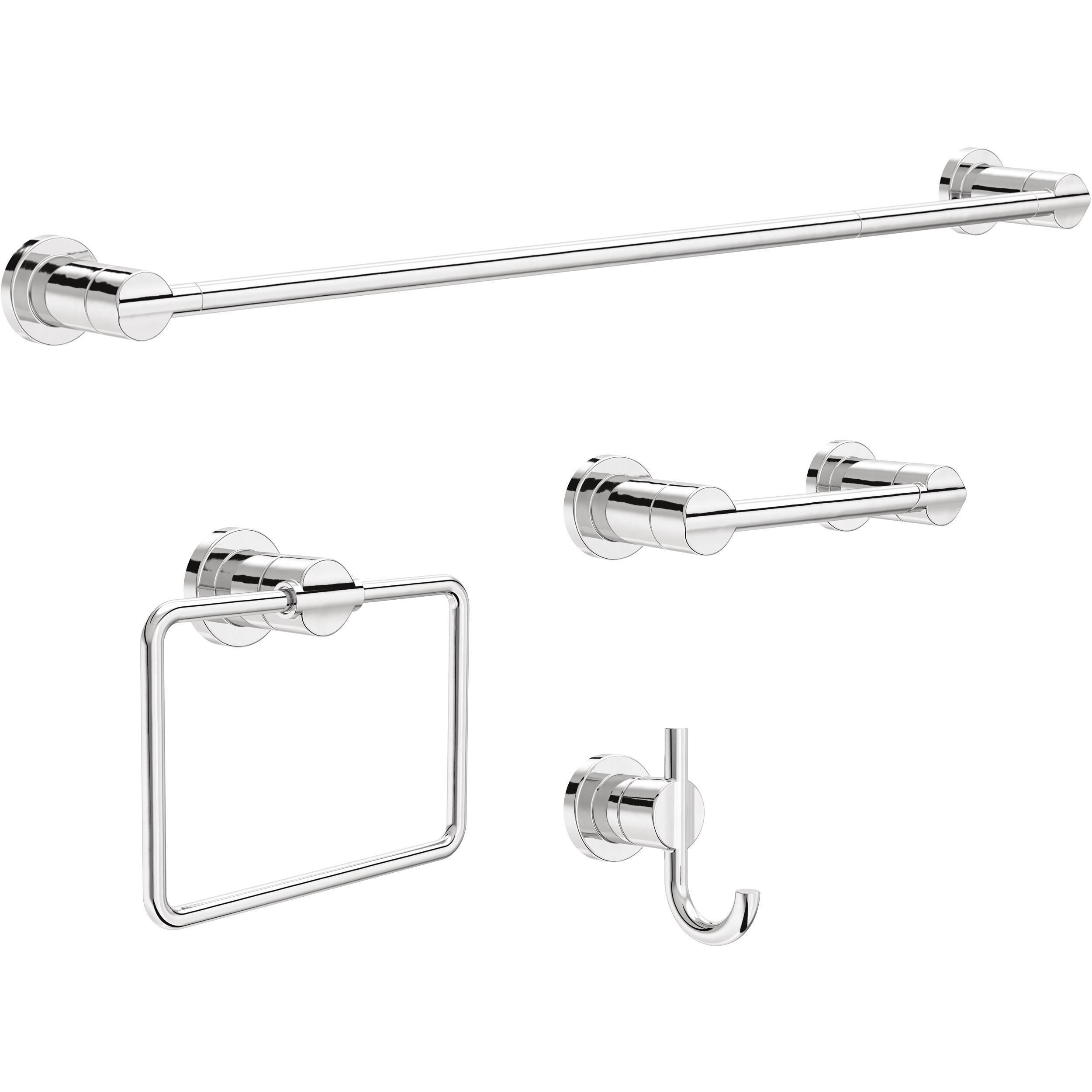 Nicoli 18 in. Wall Mount Towel Bar with 6 in. Extender Bath Hardware Accessory