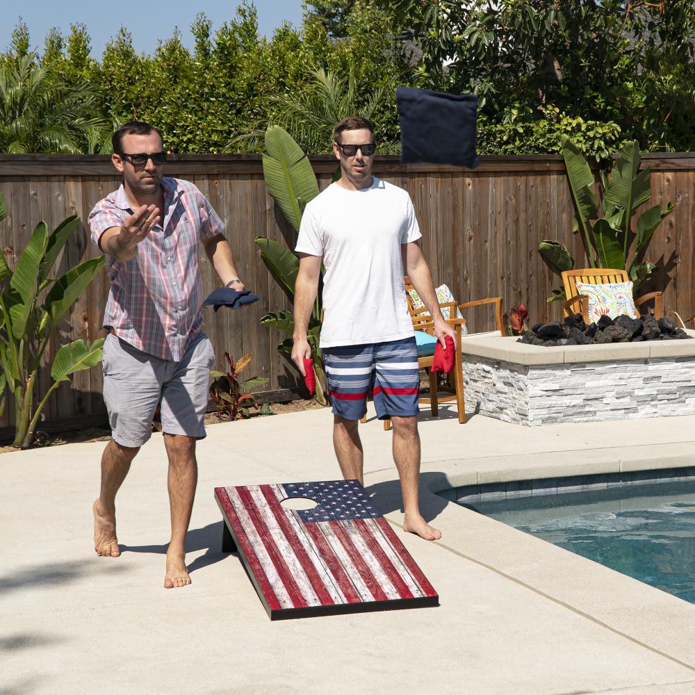 American Flag Regulation Cornhole Set with Carrying Case