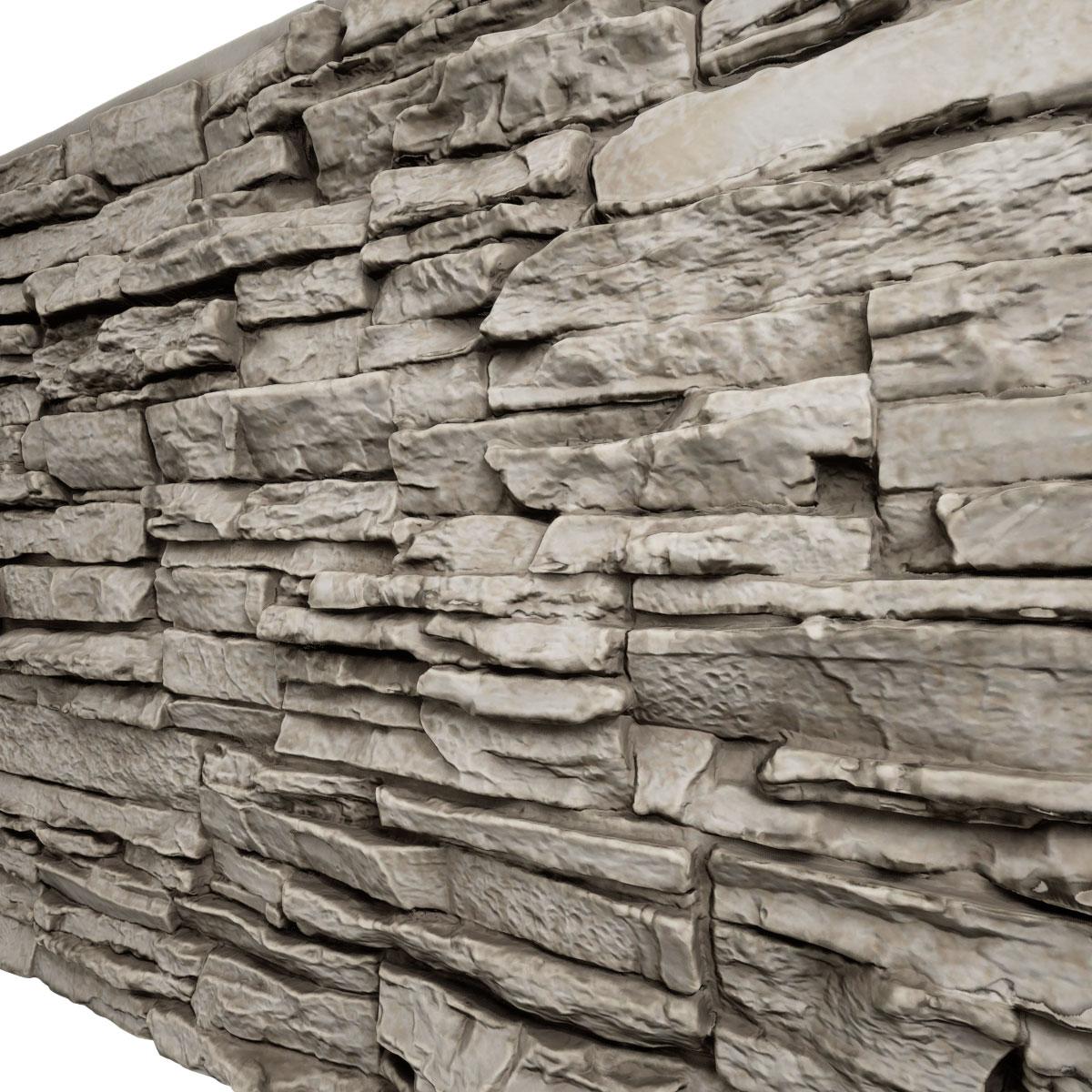 Canyon Ridge Stacked Faux Stone 45.75" x 24.5" Wall Paneling