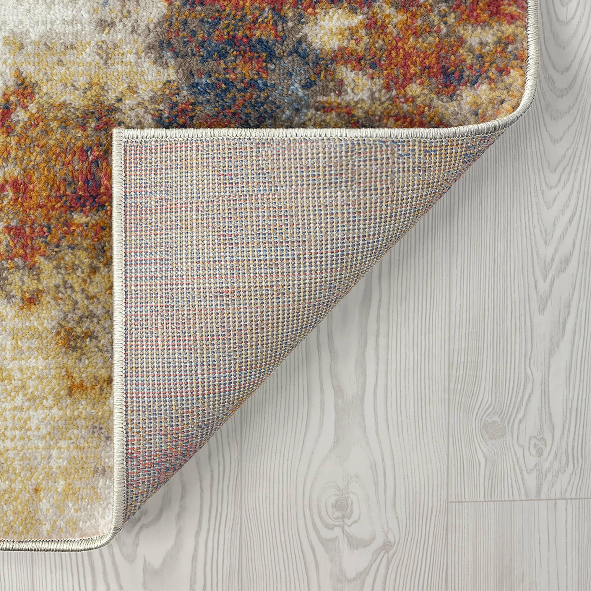 Tayse Chelsea 8 x 10 (ft) Loomed Polypropylene Multi Rectangular Indoor Area rug