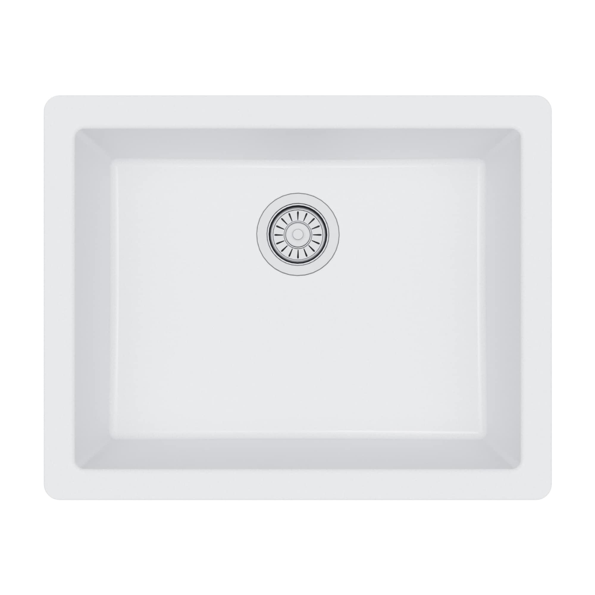 Karran Quartz 24-3/8'' X 19-1/8'' Single Bowl Undermount Kitchen Sink