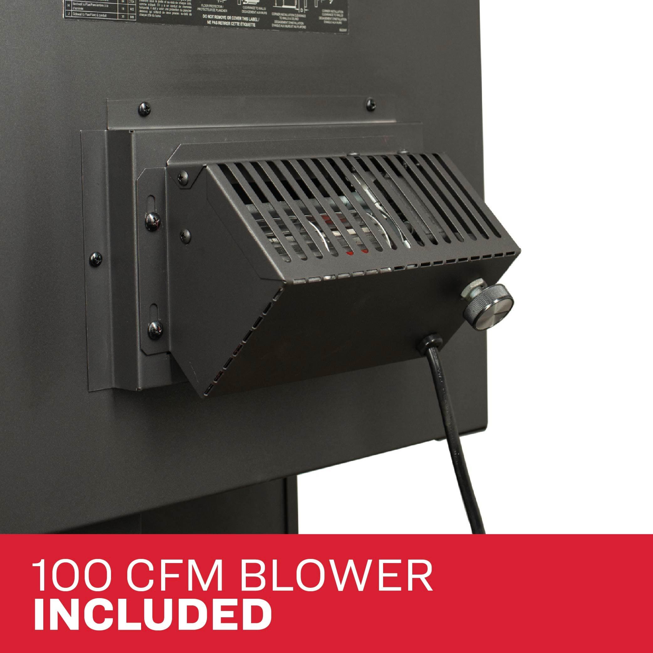 Ashley Hearth 3200 Square Feet Direct Vent Freestanding Stove with Blower