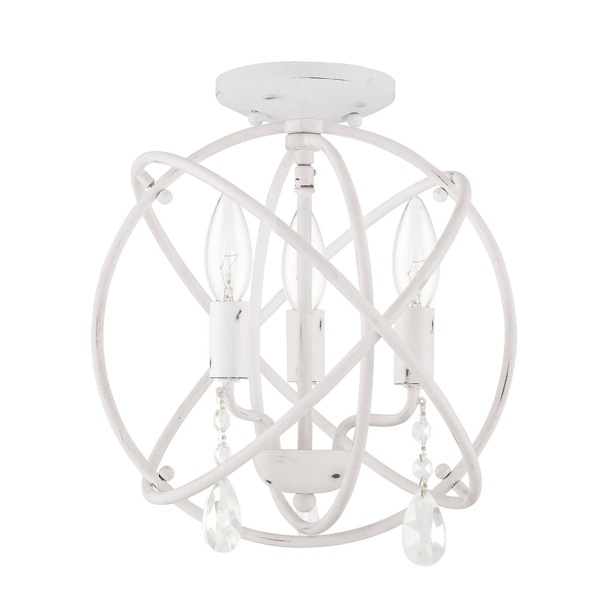 Livex Lighting Aria 3 - Light Chandelier in  Antique White