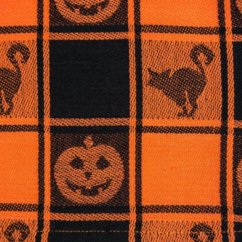 The Holiday Aisle® Vaillancourt Halloween Woven Check Table Runner