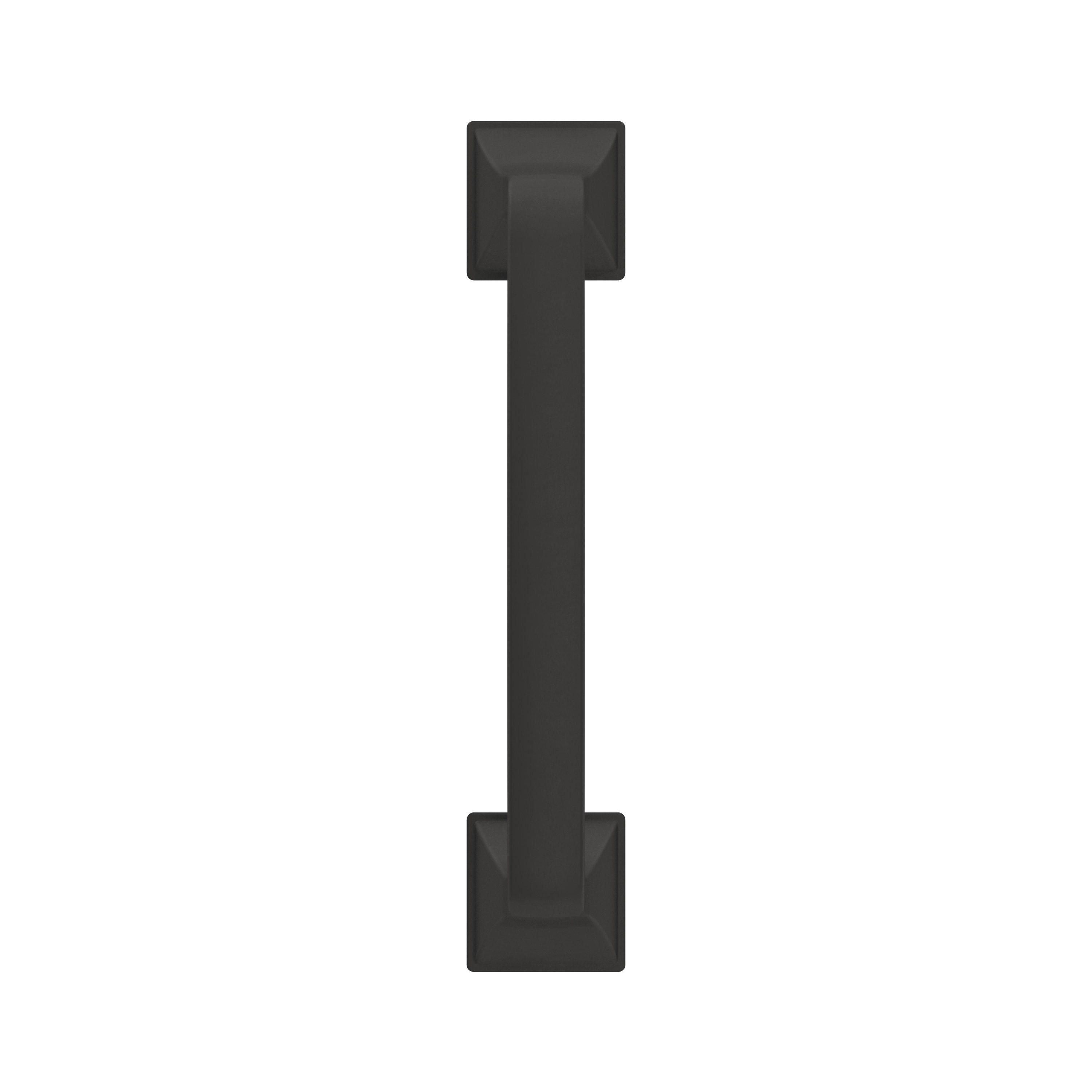 Amerock Ville 3-3/4 inch (96mm) Center-to-Center Matte Black Cabinet Pull