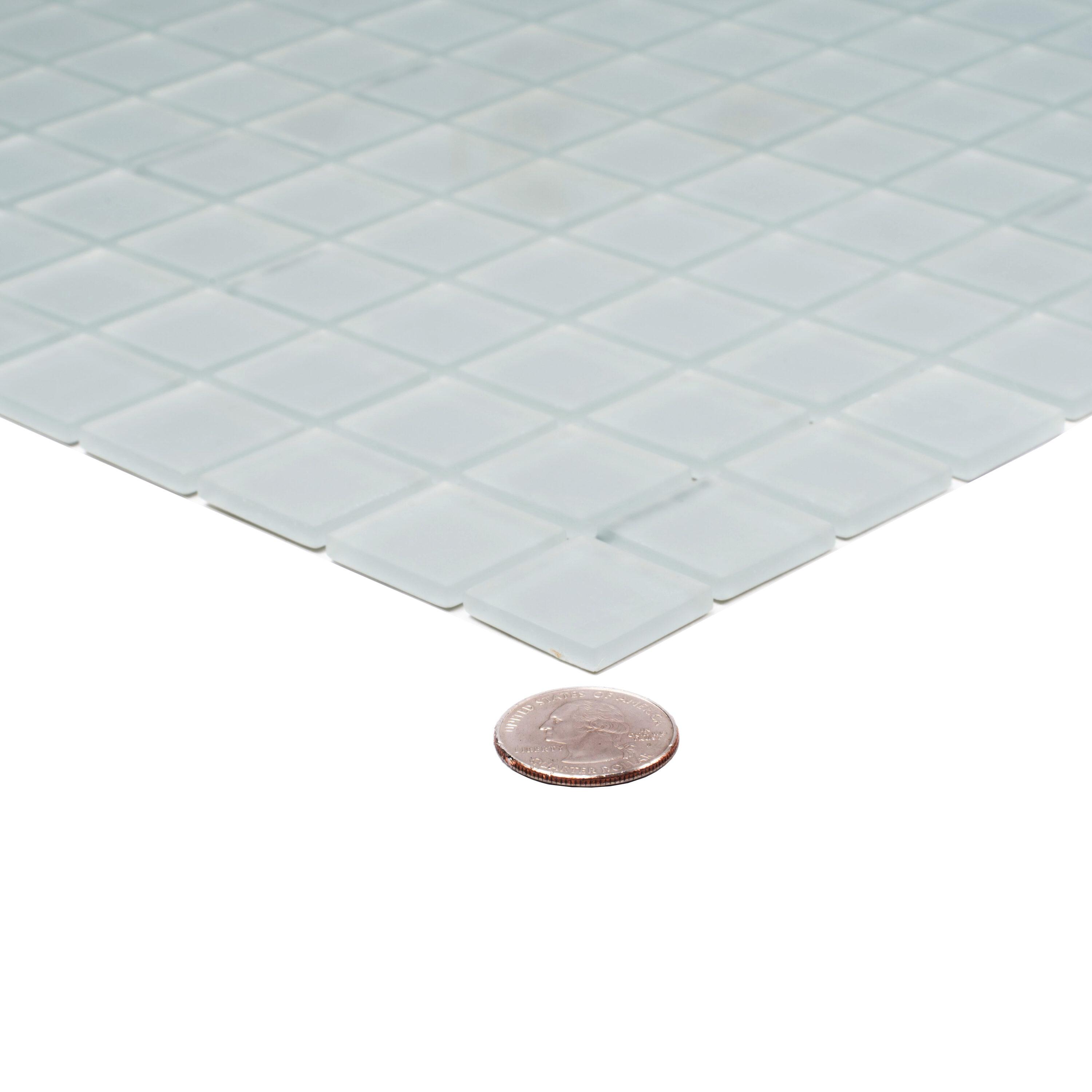 Apollo Tile 11.8" X 11.8" Matte Finished Glass Mosaic Tile